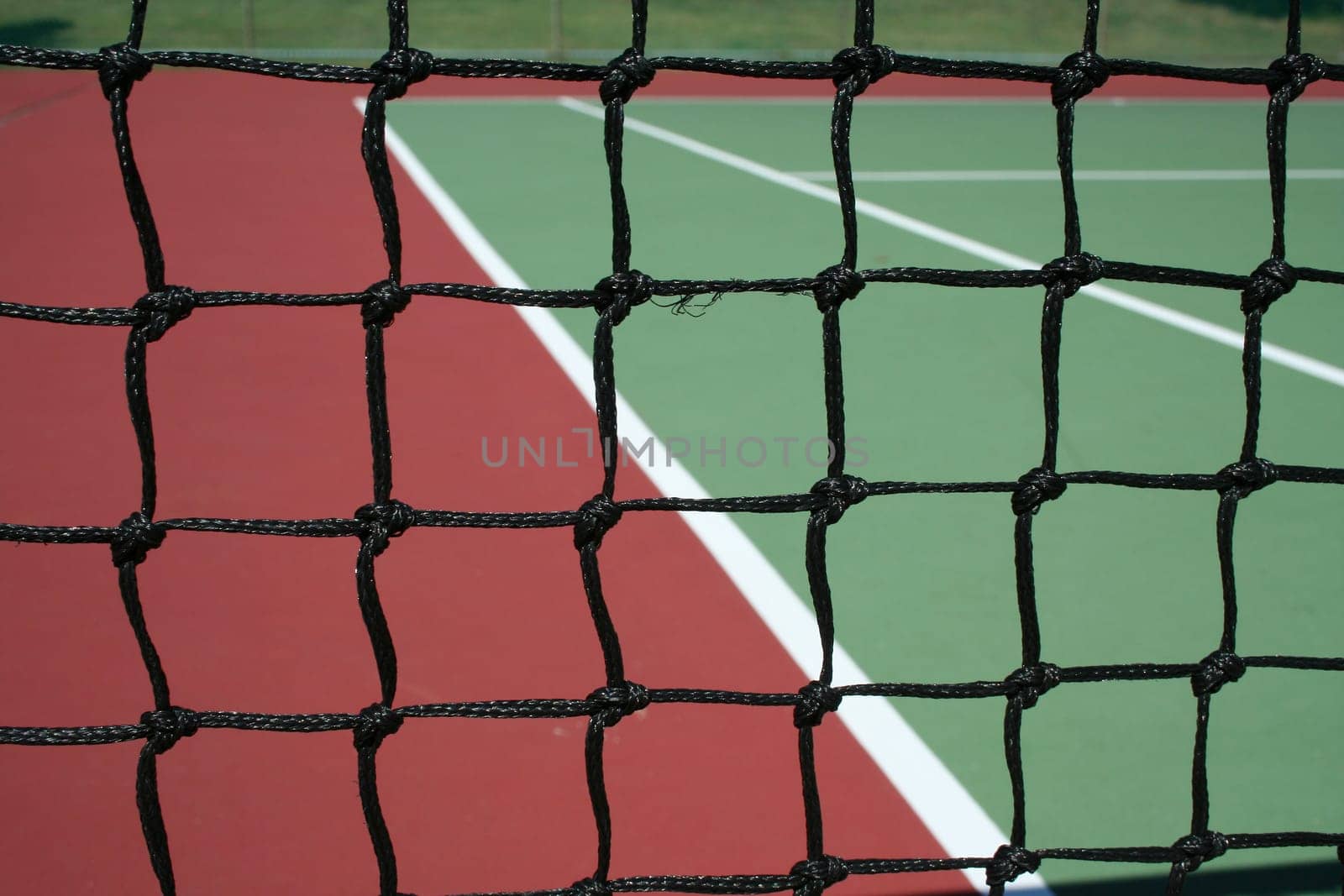 Tennis Court Net focus on the net