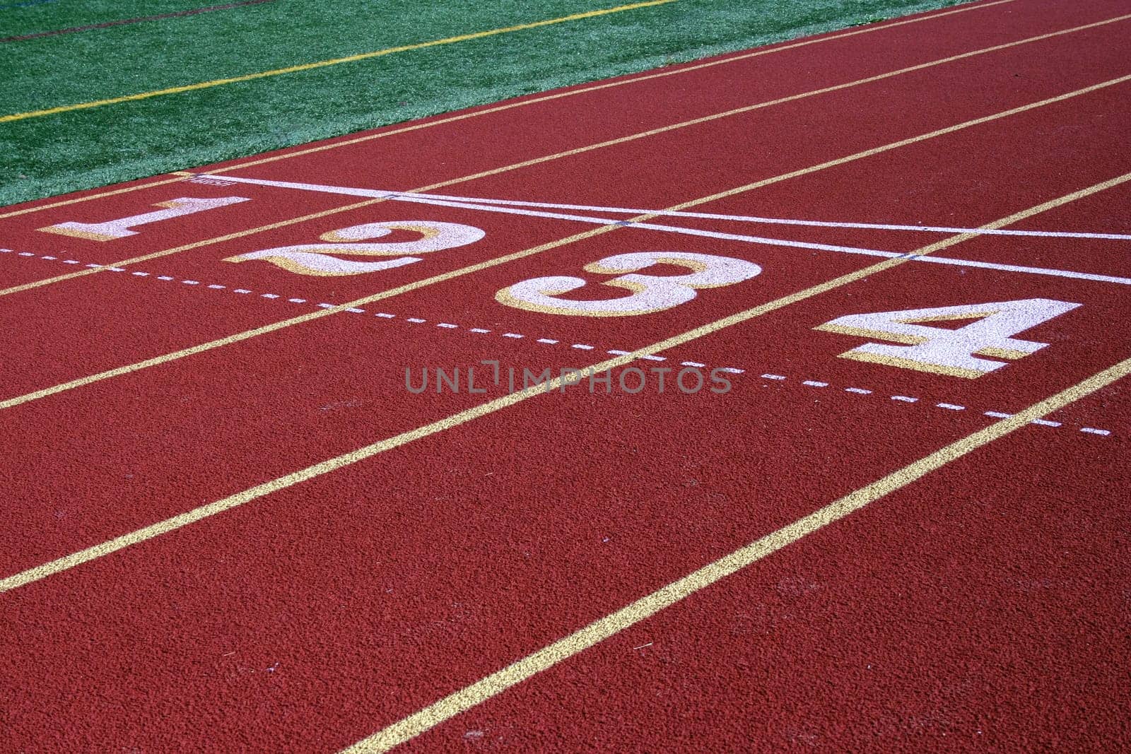 Some red Lanes from a Running track