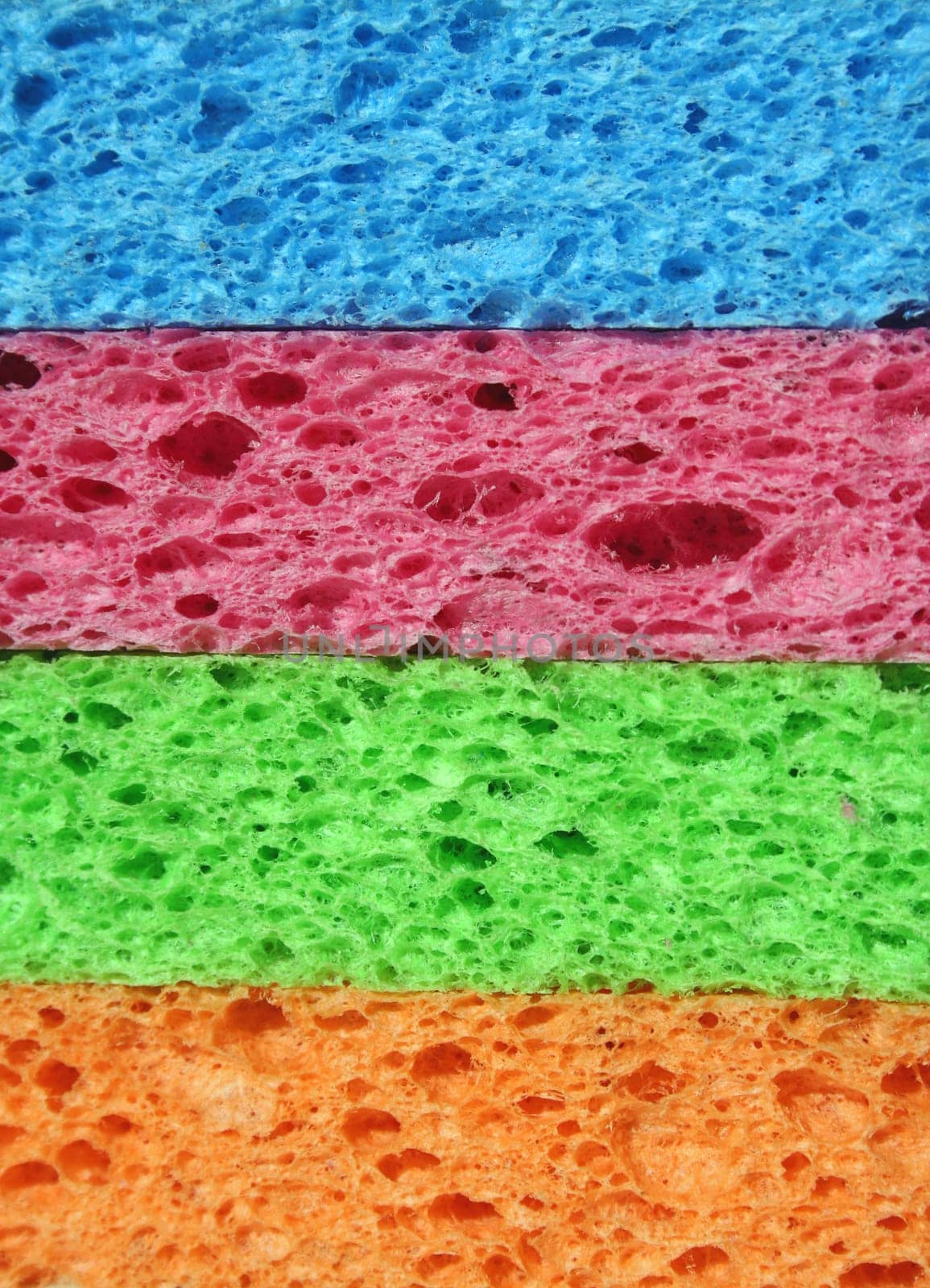 A four color Stacked Sponge background