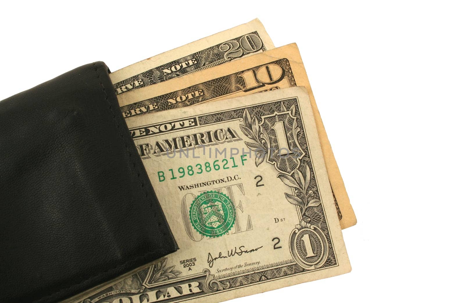 Twenty one Dollars and Wallet