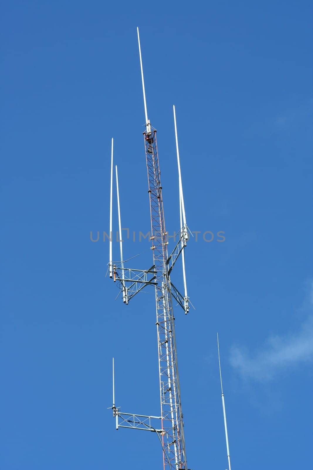 A Radio Antenna against a blue sky