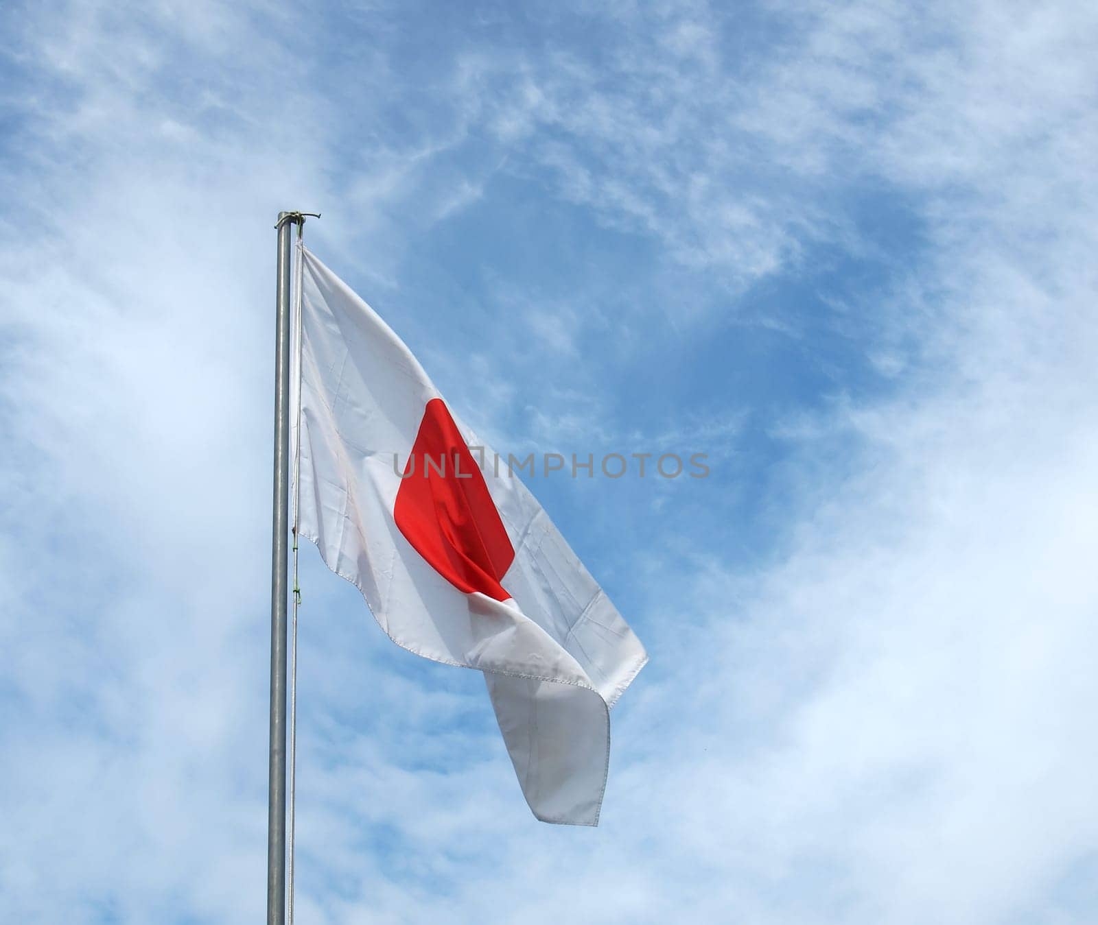 The national Japanese flag of Japan (JP)