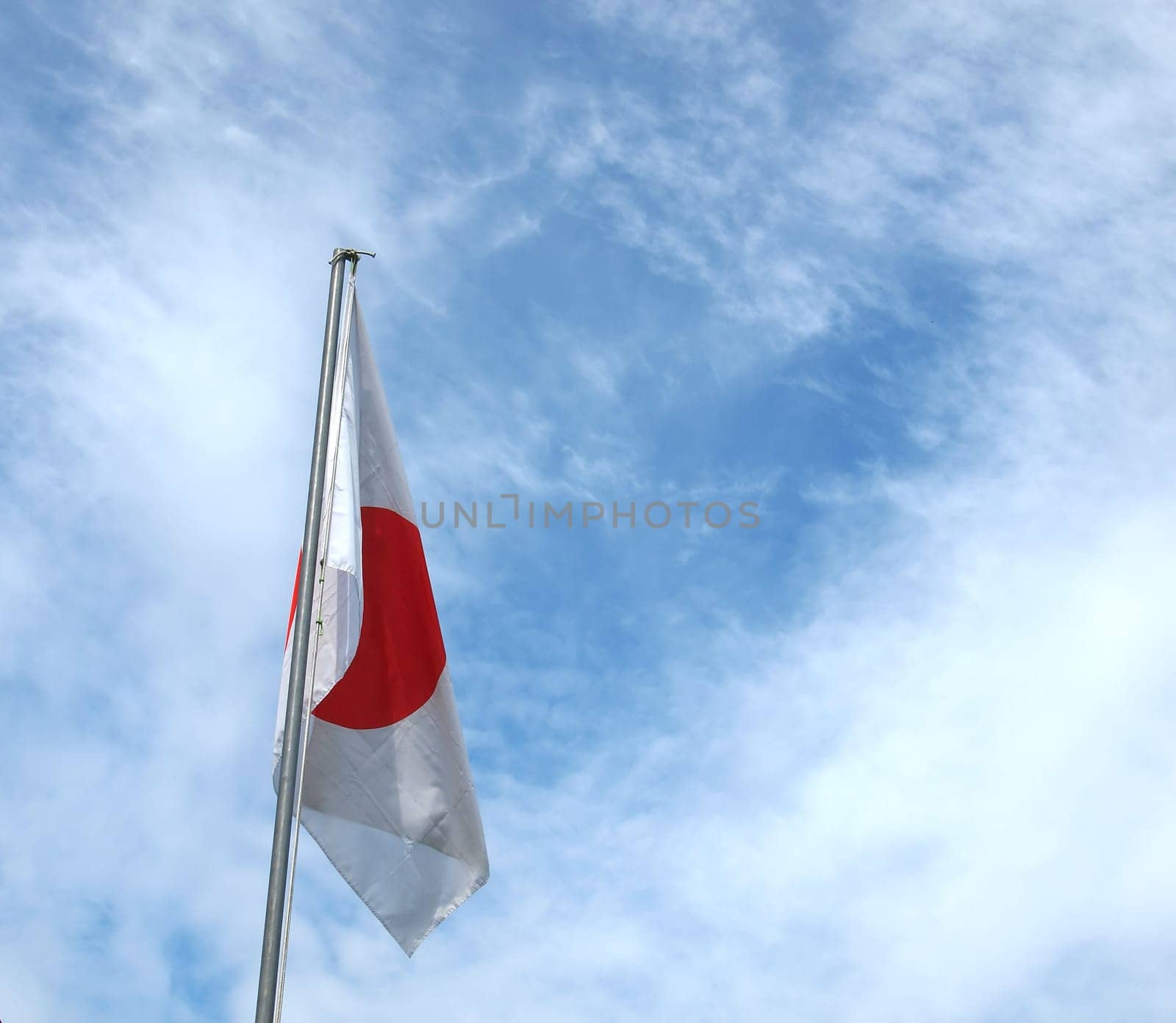 The national Japanese flag of Japan (JP)