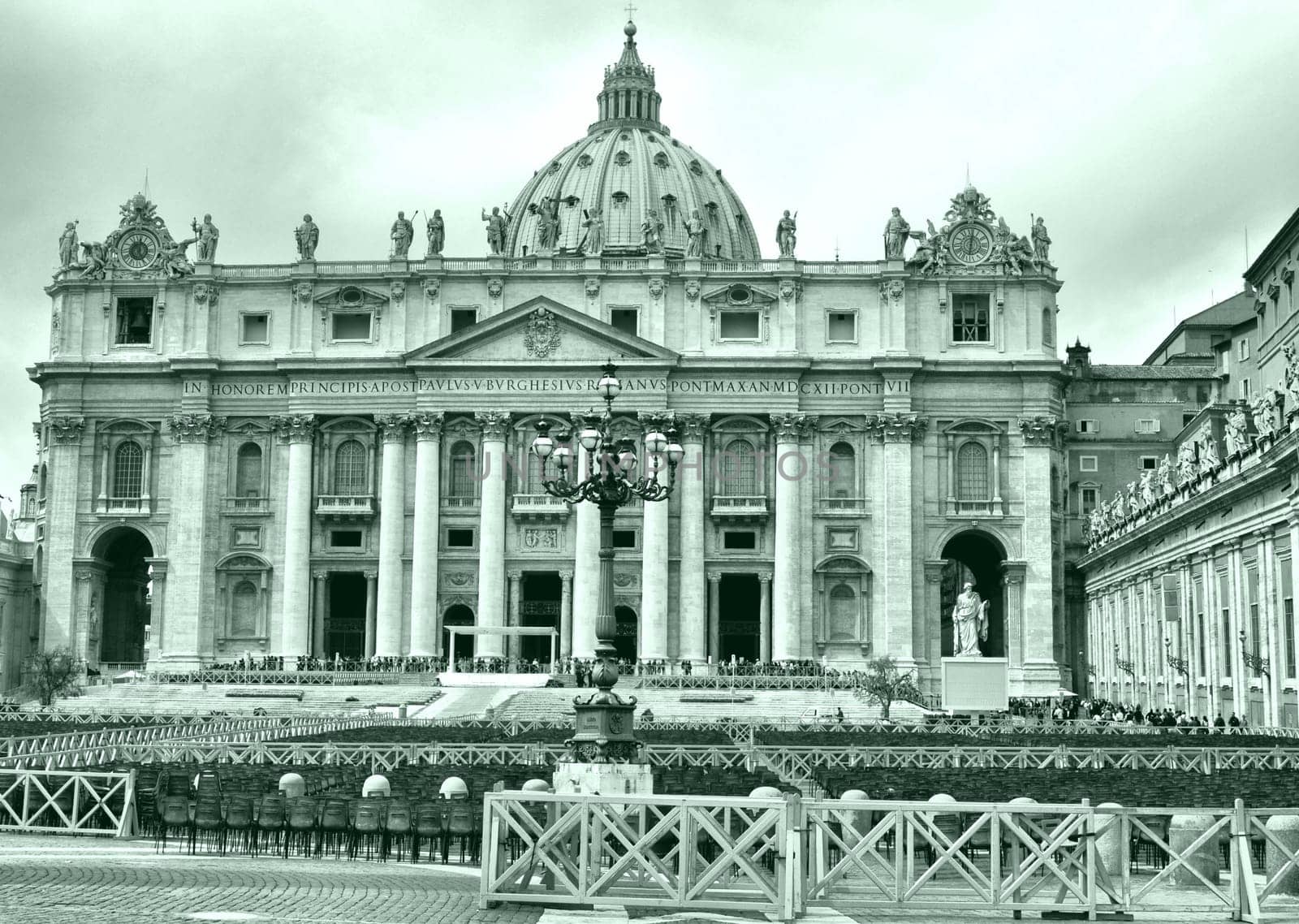 Basilica church of Saint Peter (San Pietro), Rome, Italy - high dynamic range HDR
