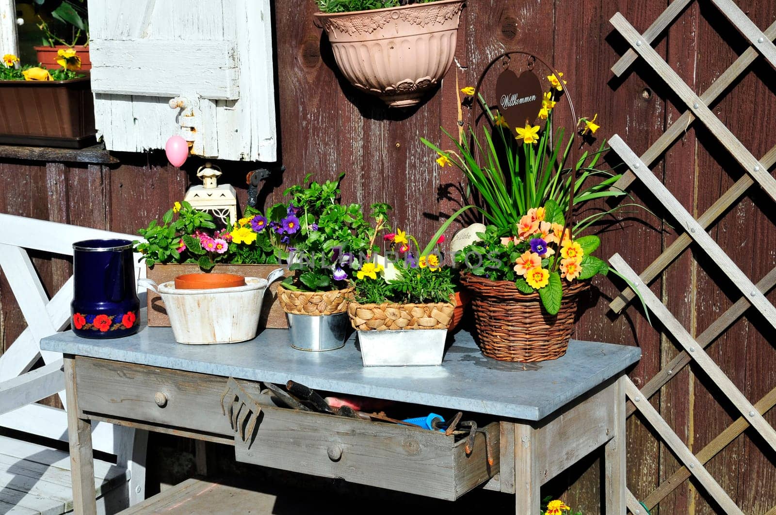 Garden Decoration Easter Spring Plants