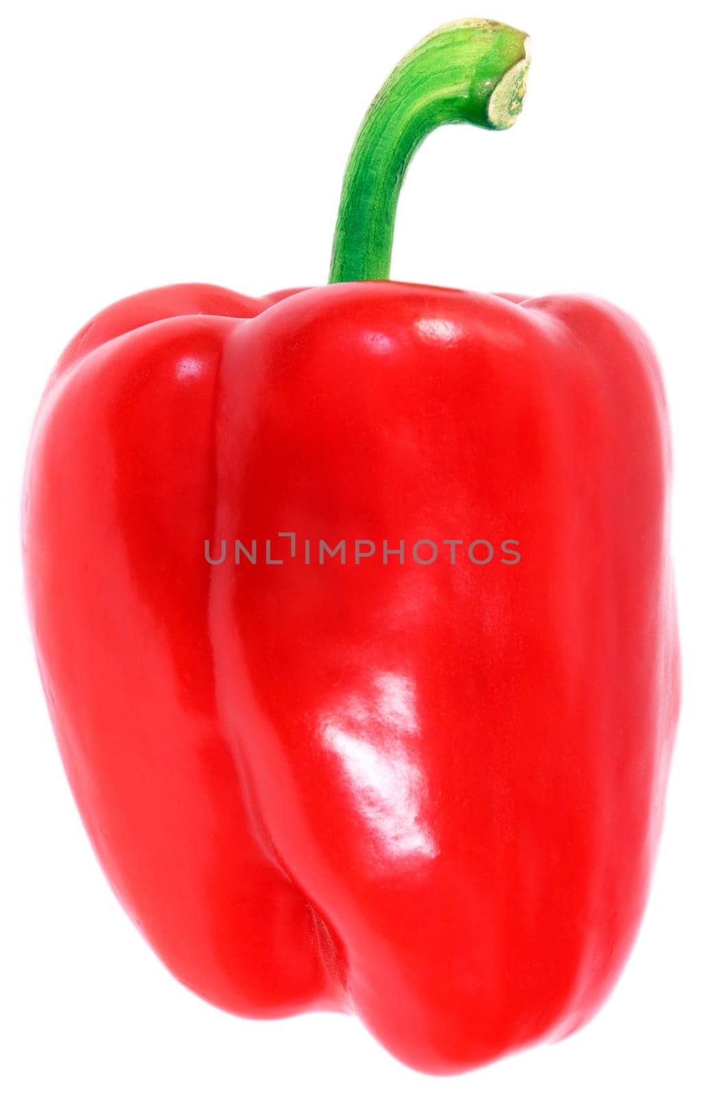 Red pepper with white background
