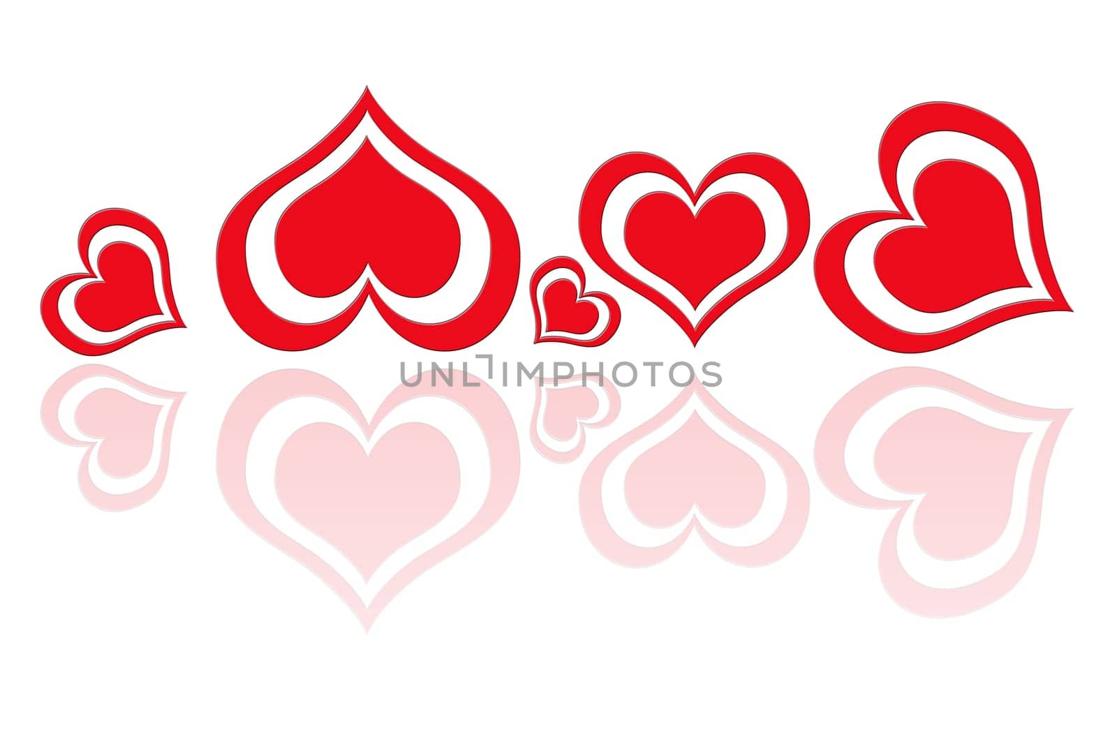 five hearts