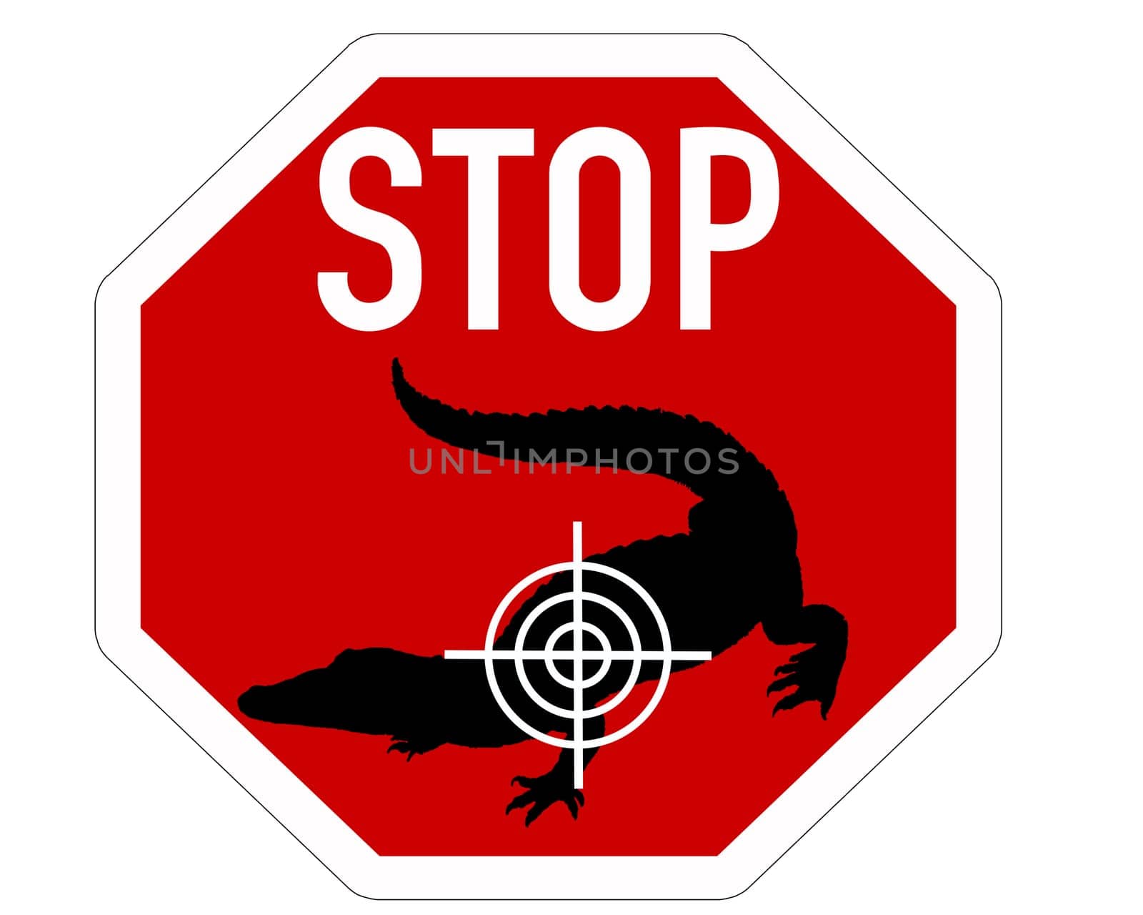 Stop Crosshairs Crocodile