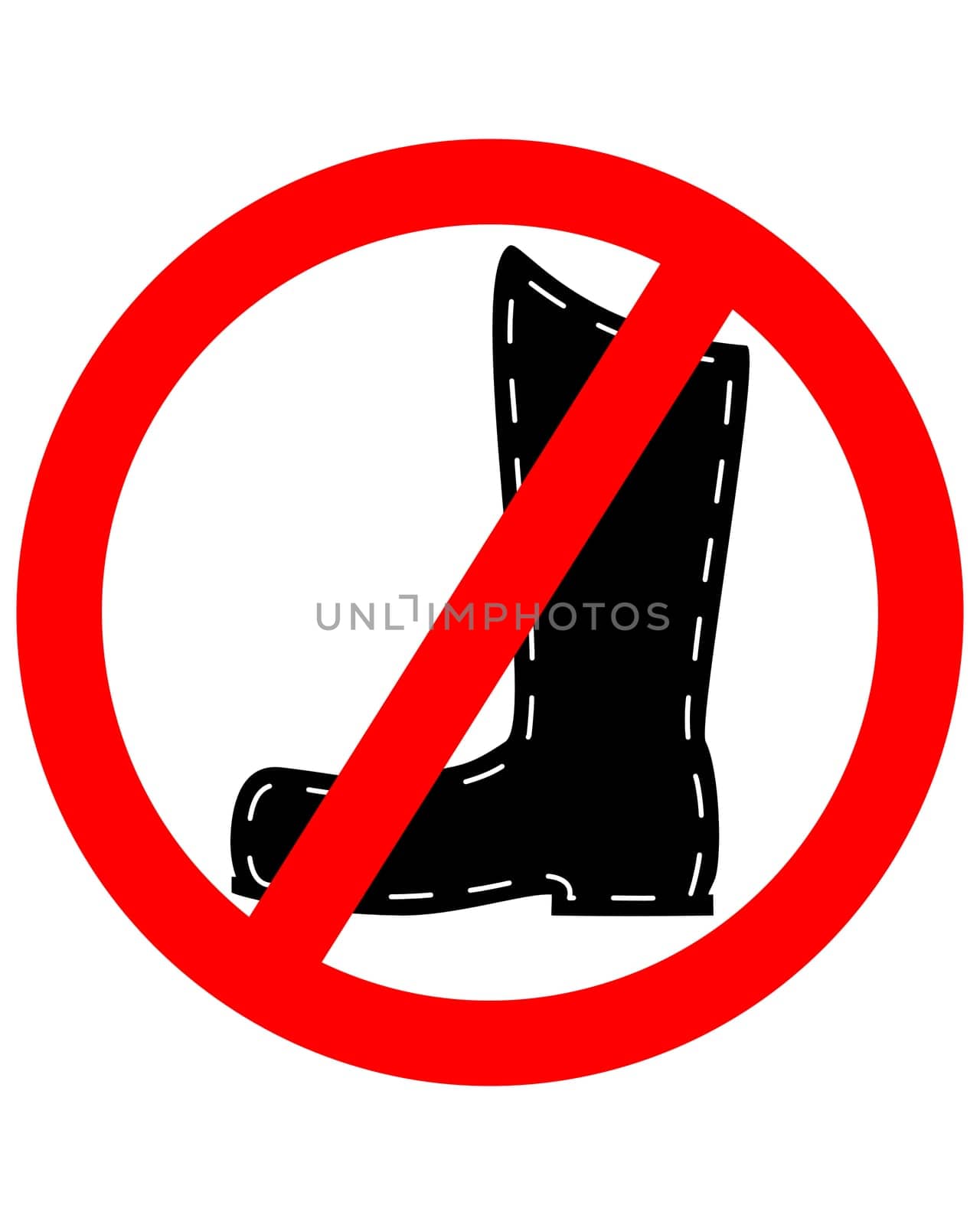 Leather boots prohibited