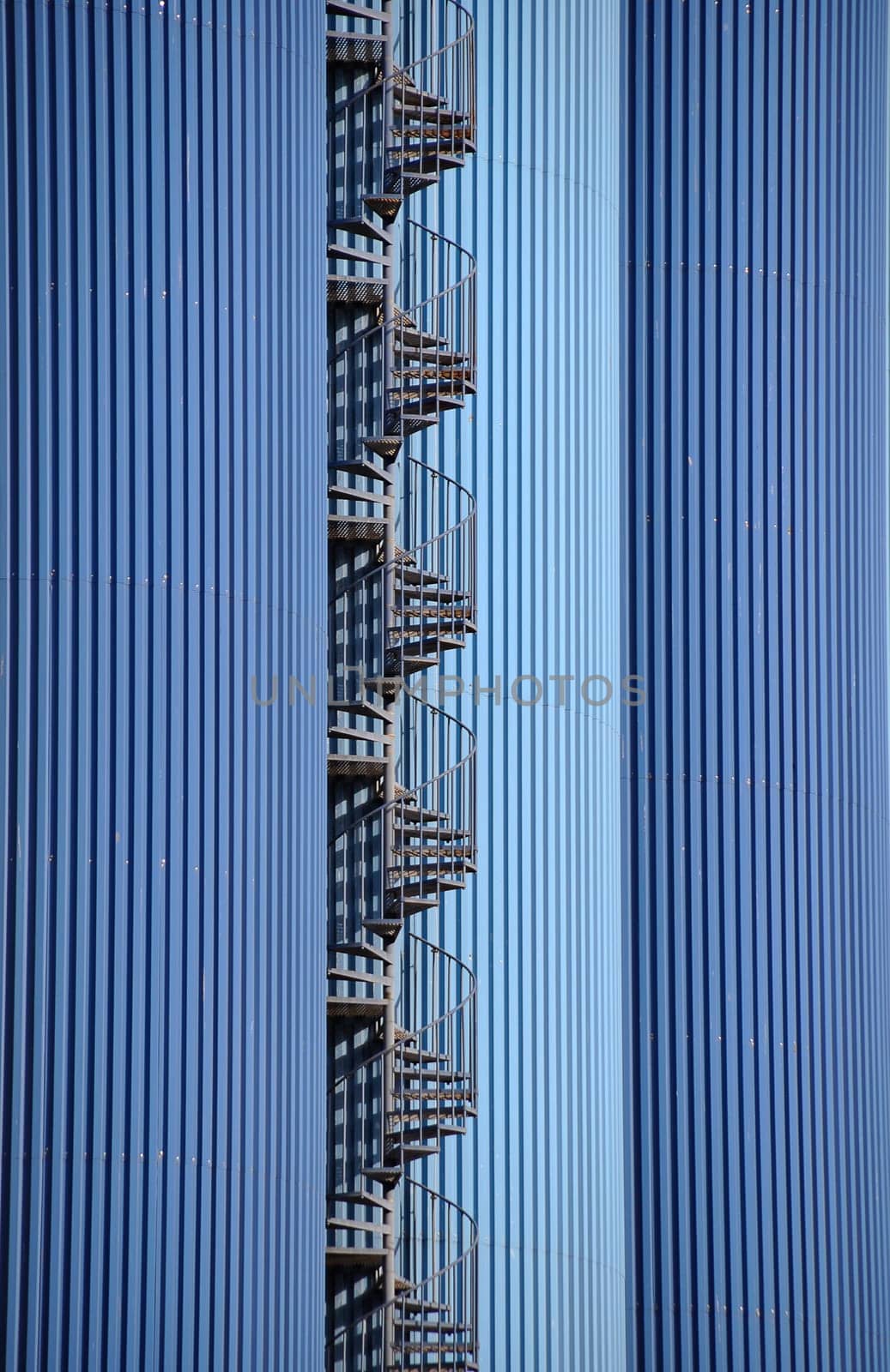 blue silos