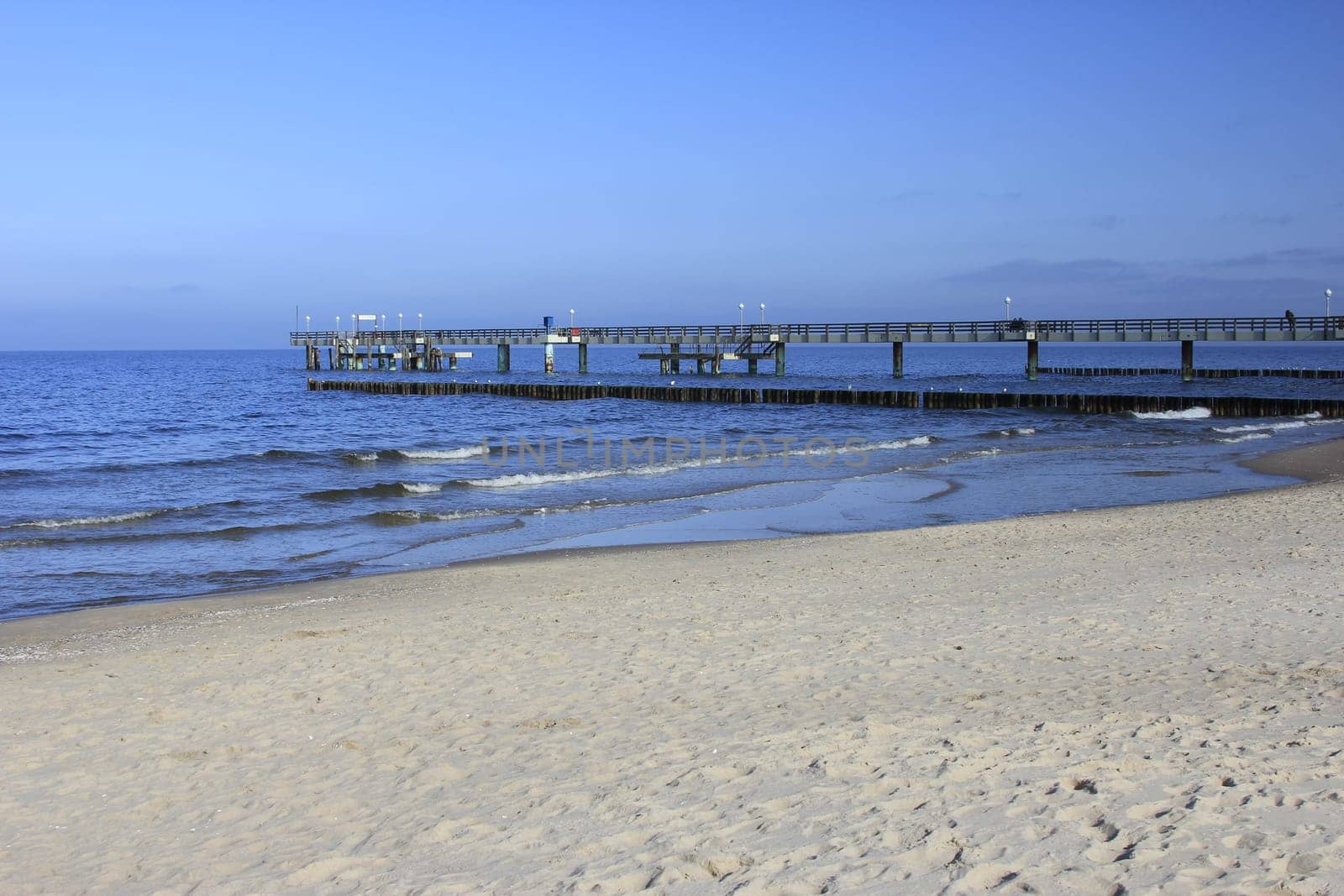 Koserow pier on the island of Usedom,Germany