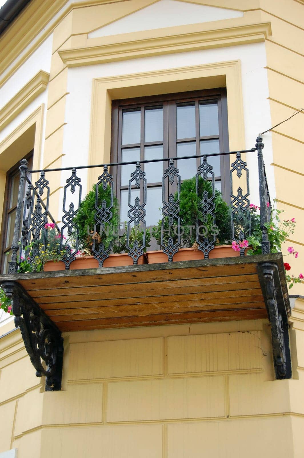 Balcony with flowers