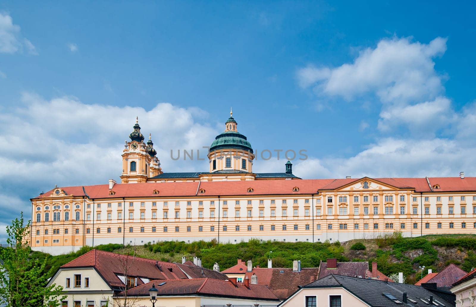 Famous building Stift Melk in Lower Austra