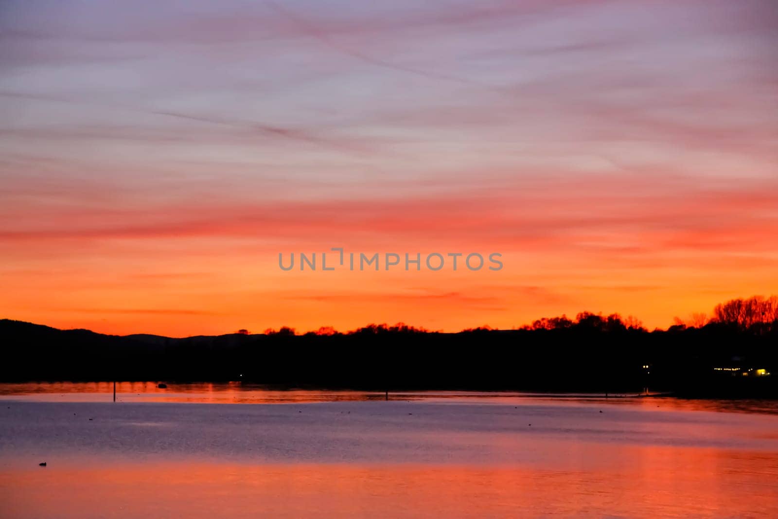 Sunset on the lake