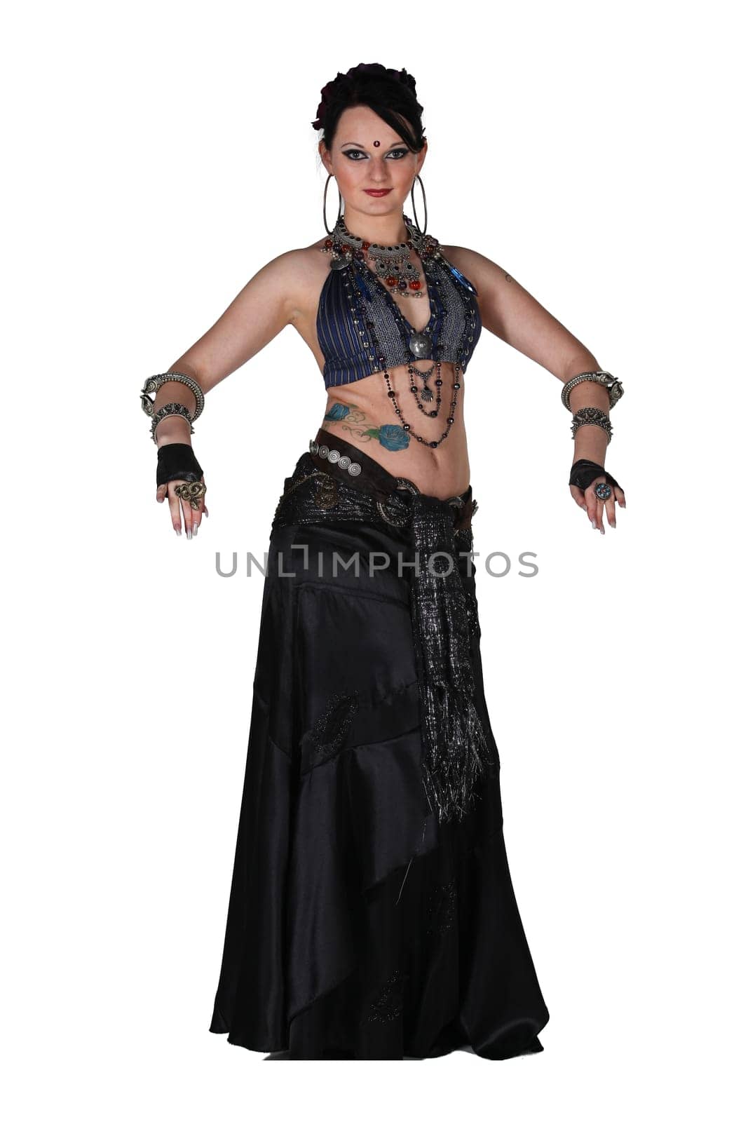 dancing woman . isolated
