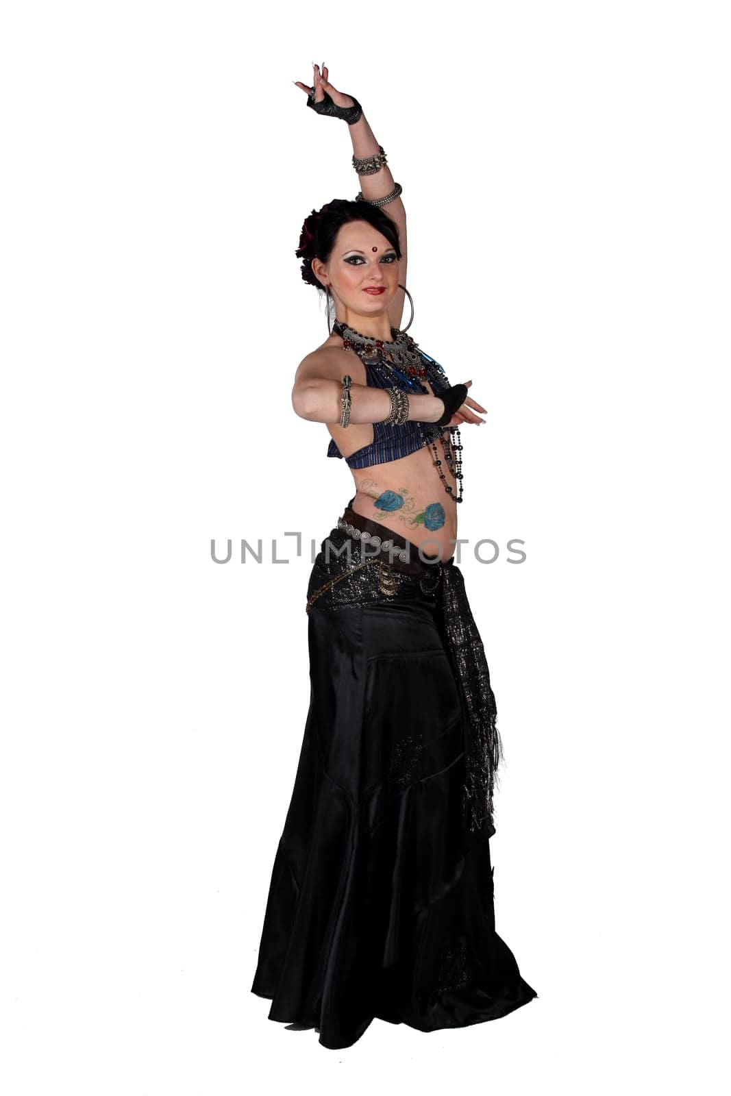 dancing woman . isolated