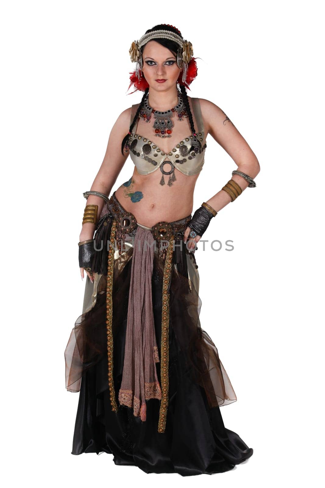dancing woman . isolated