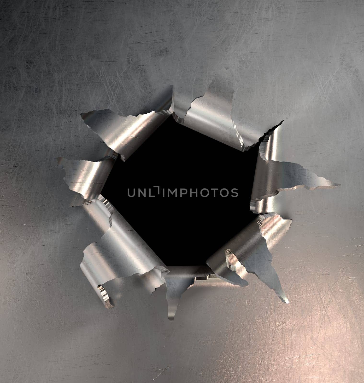 A metal hole burst