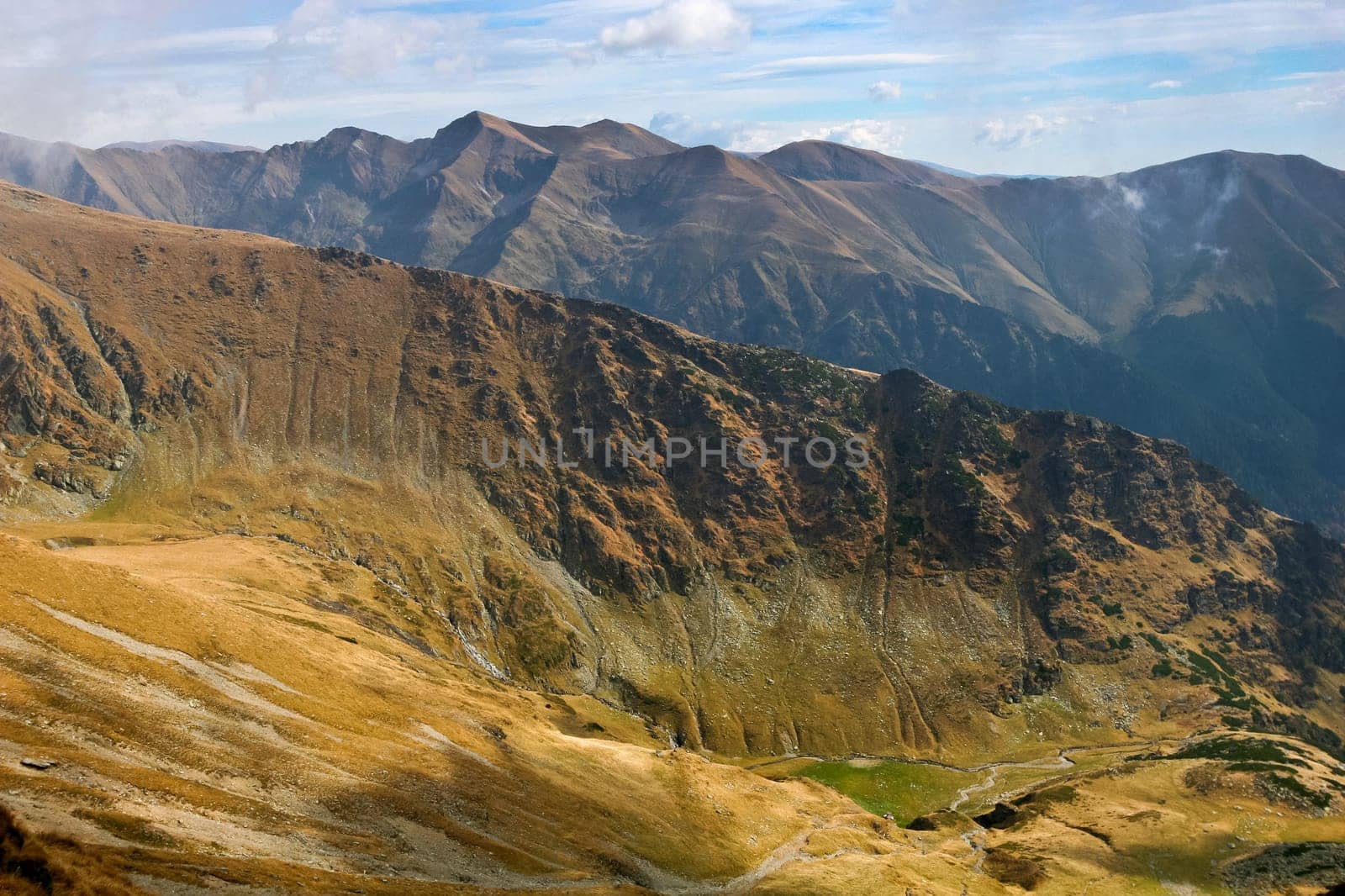 a mountain valley and a mountain background