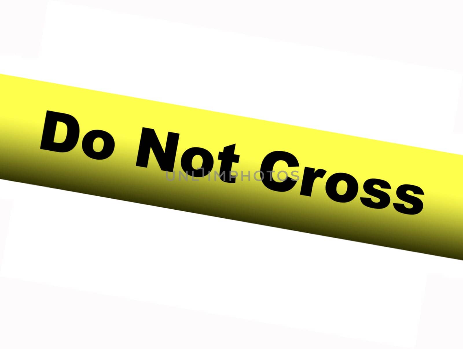 Yellow Do Not Enter Barrier Tape