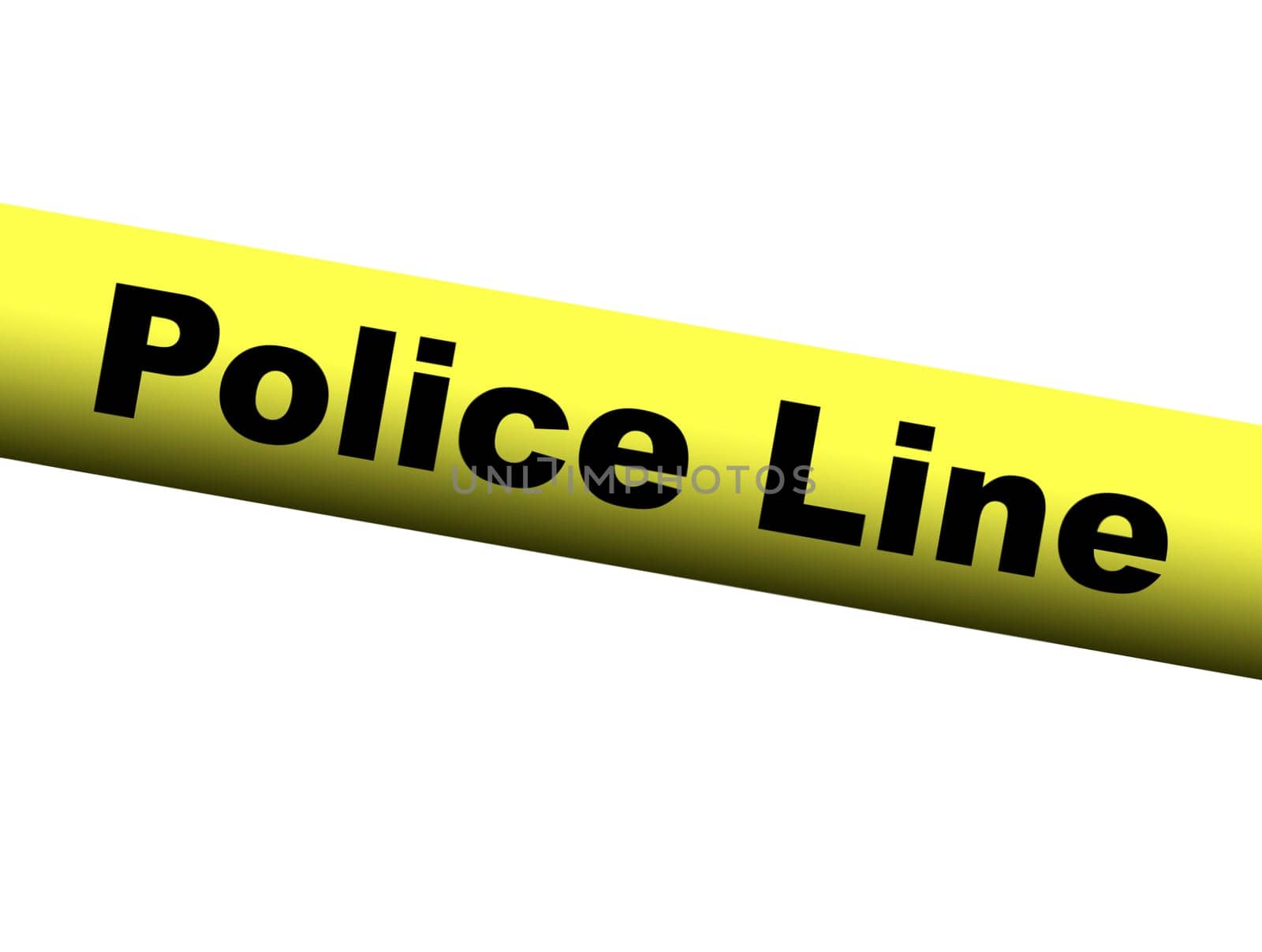 Yellow Police Line Barrier Tape