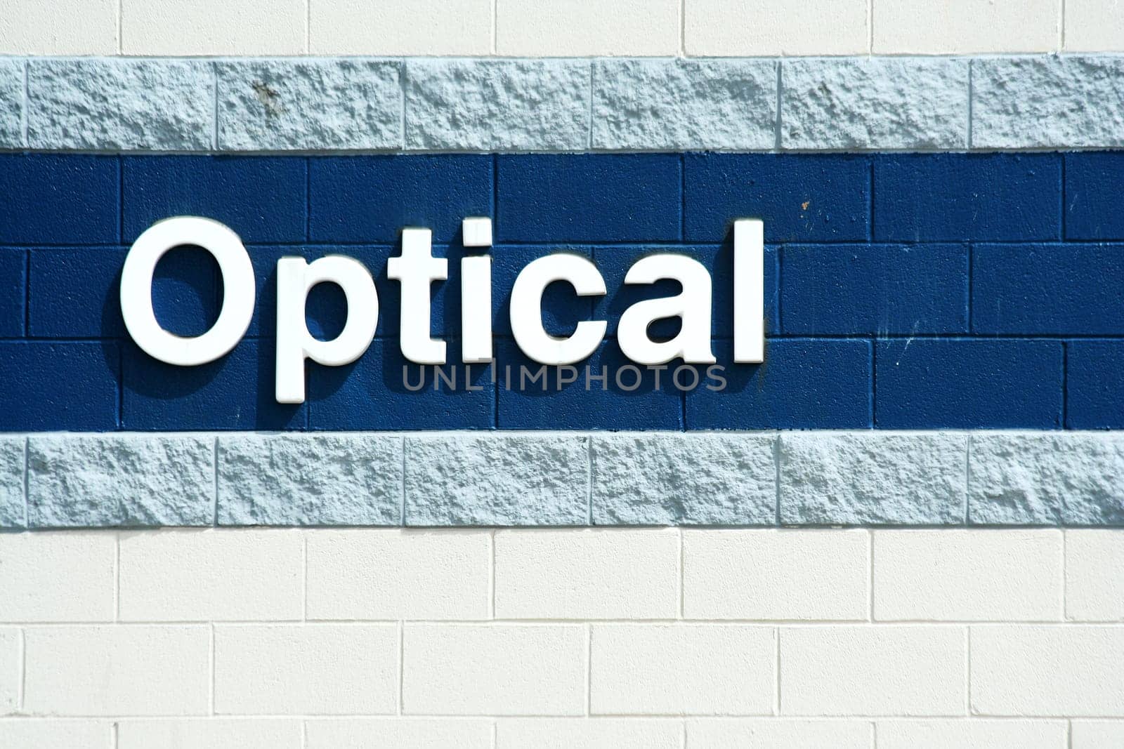 A Optical sign on a wall