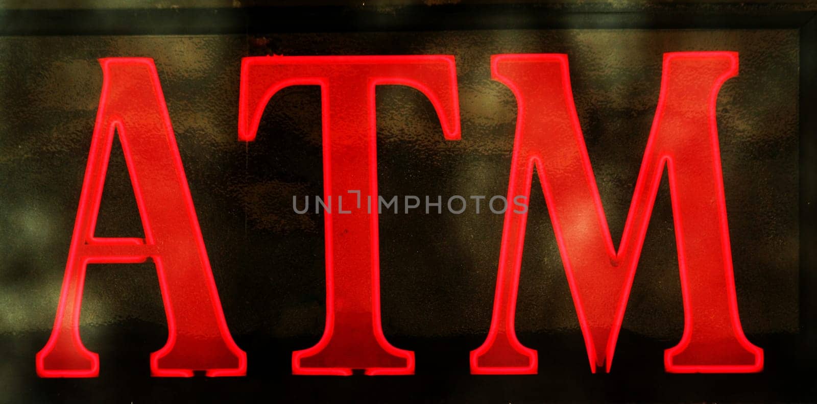 Sign for a automated teller machine