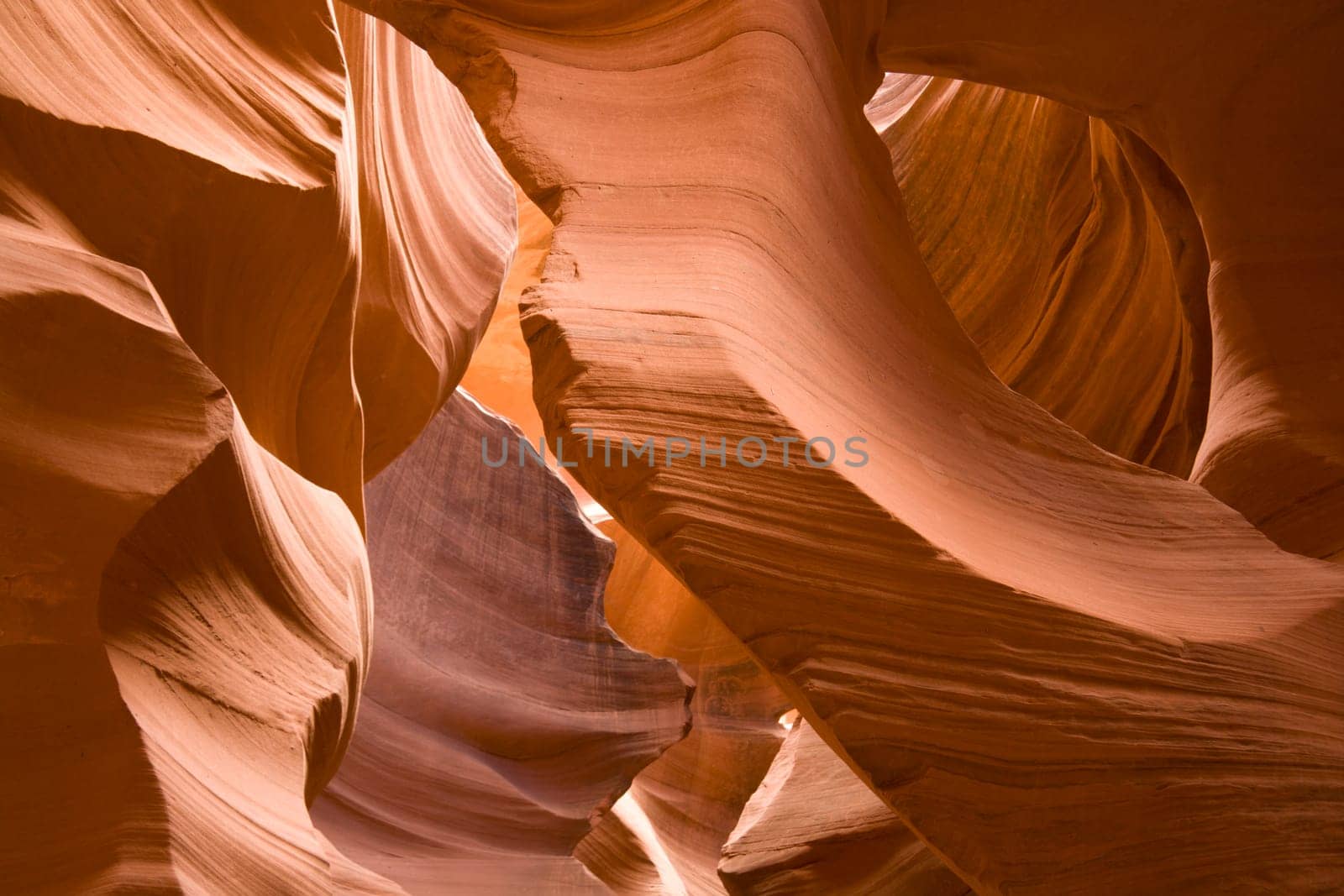Rock formations inside of Antelope Canyon, Arizona
