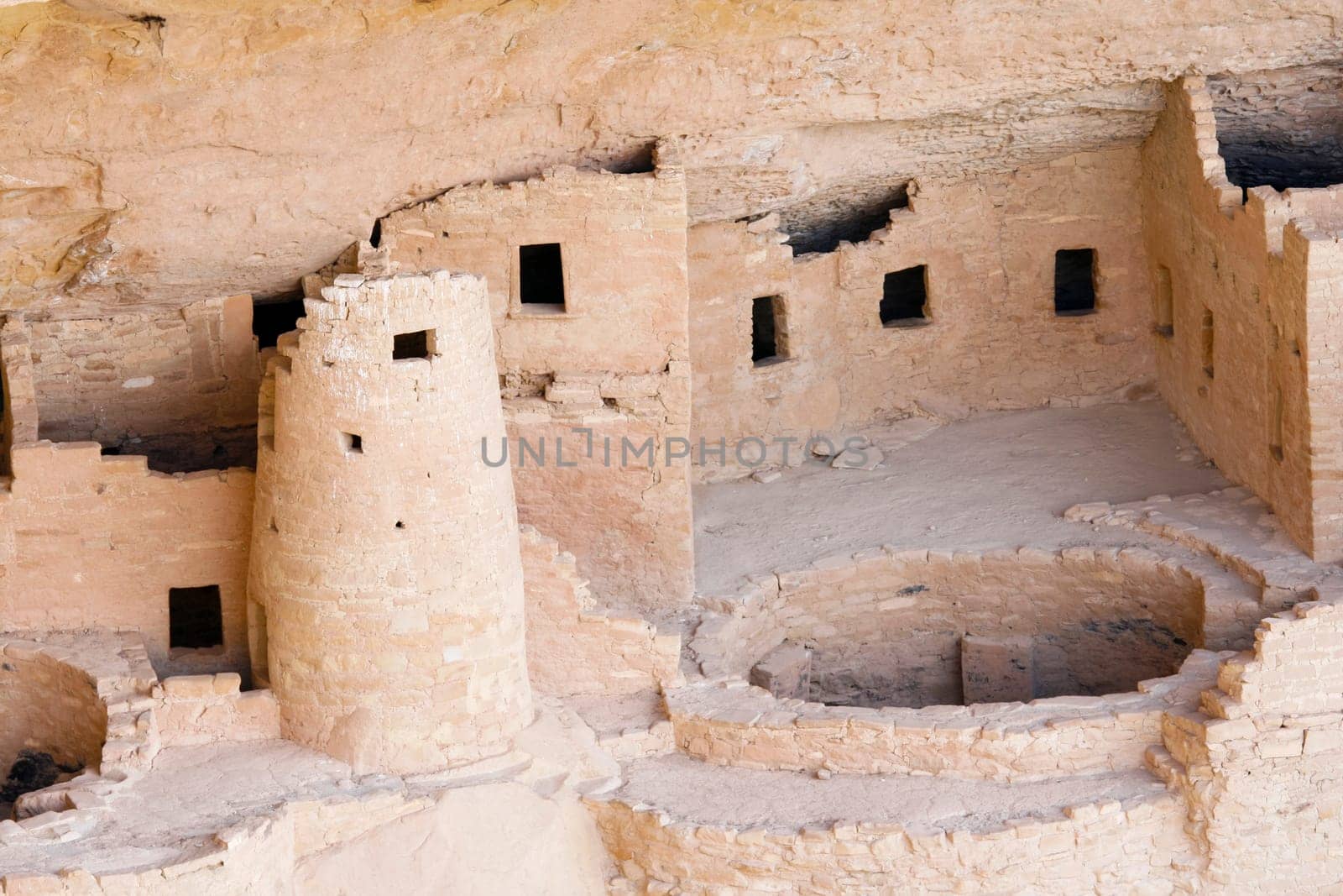 Ancient Indian ruins at Mesa Verde, Colorado