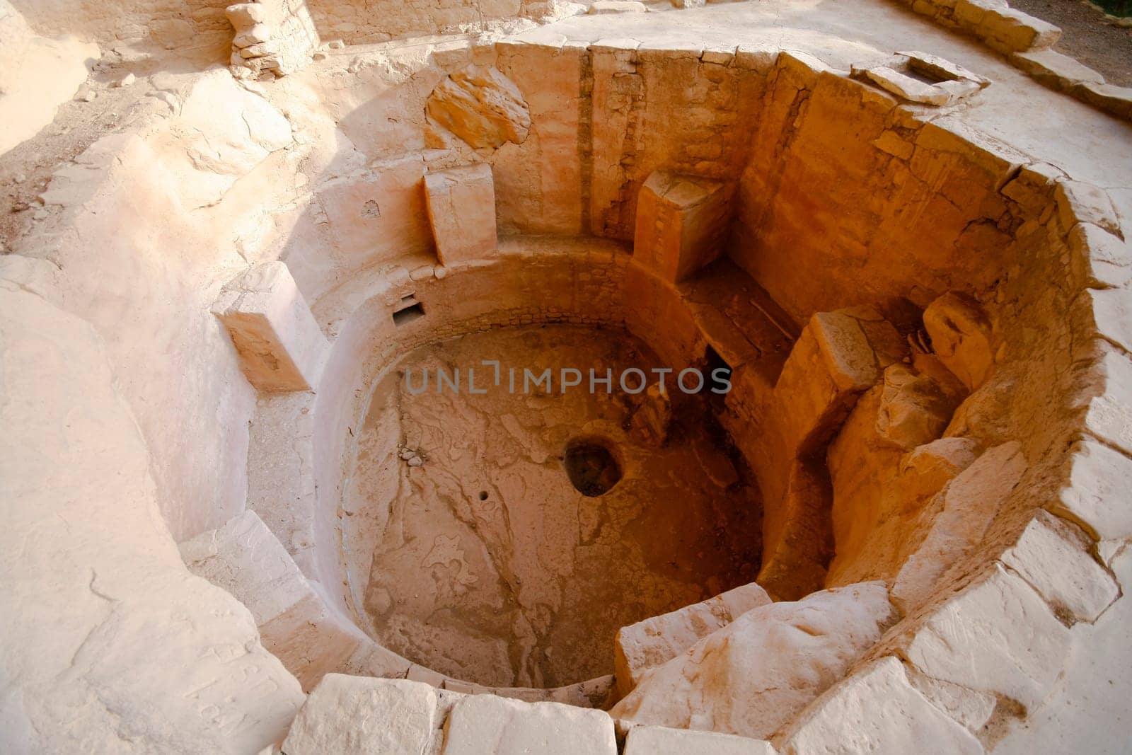 Ancient Indian ruins at Mesa Verde, Colorado. Kiva
