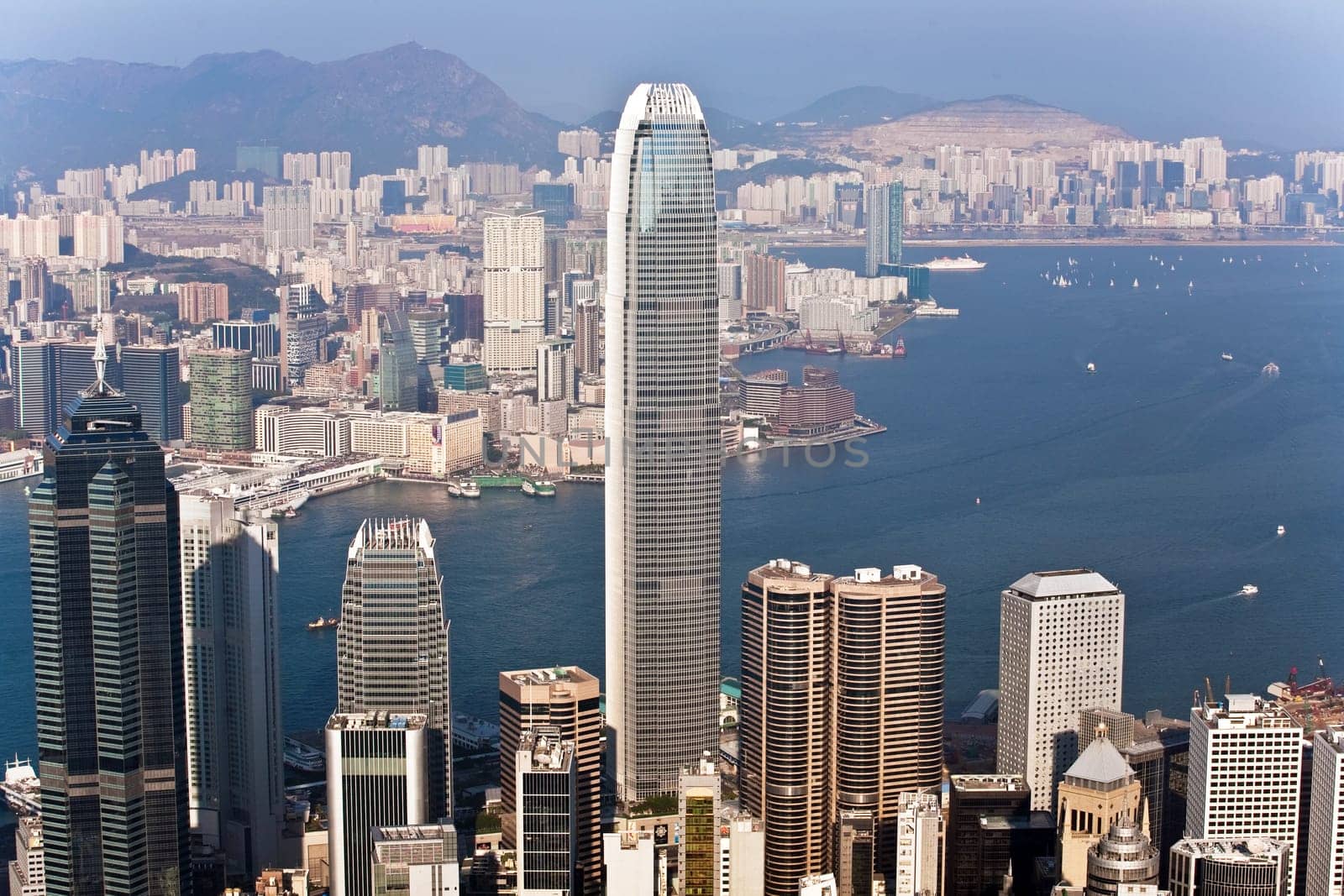 Hong Kong city view from Victoria peak