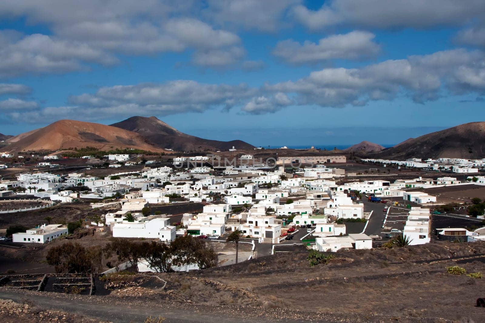 view to Uga, rural village in Lanzarote