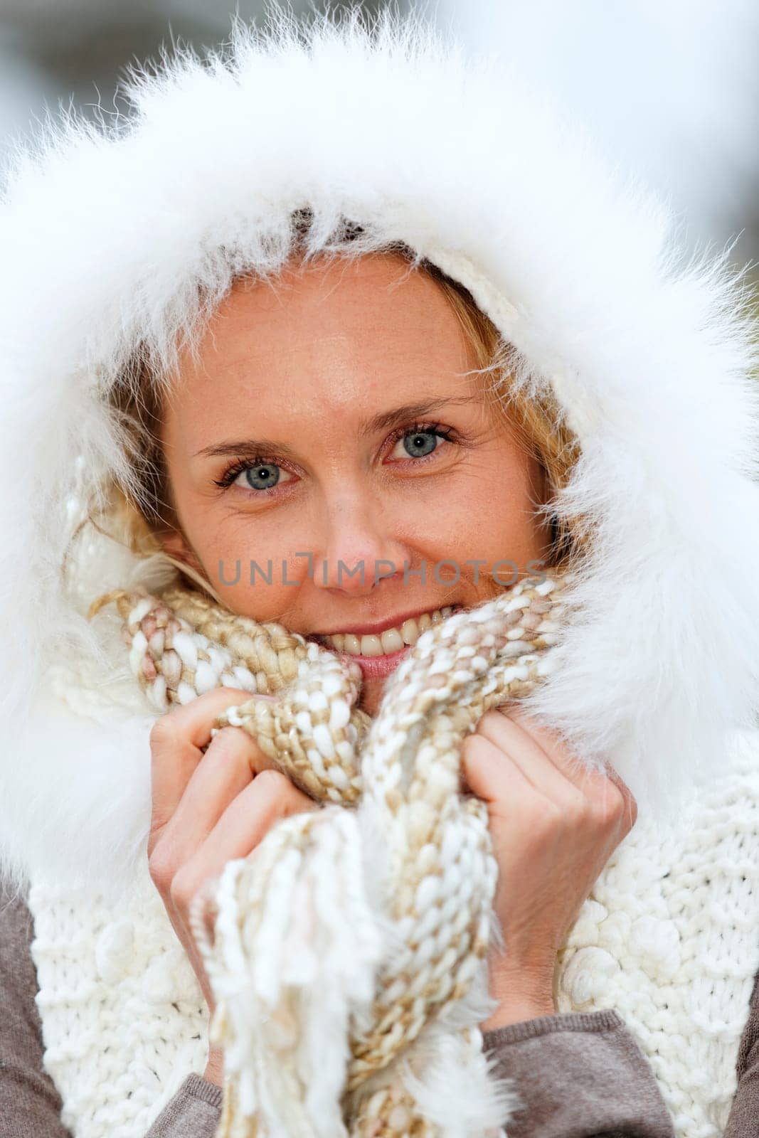 woman in cold