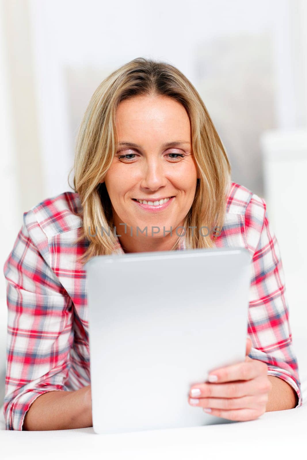 tablet woman