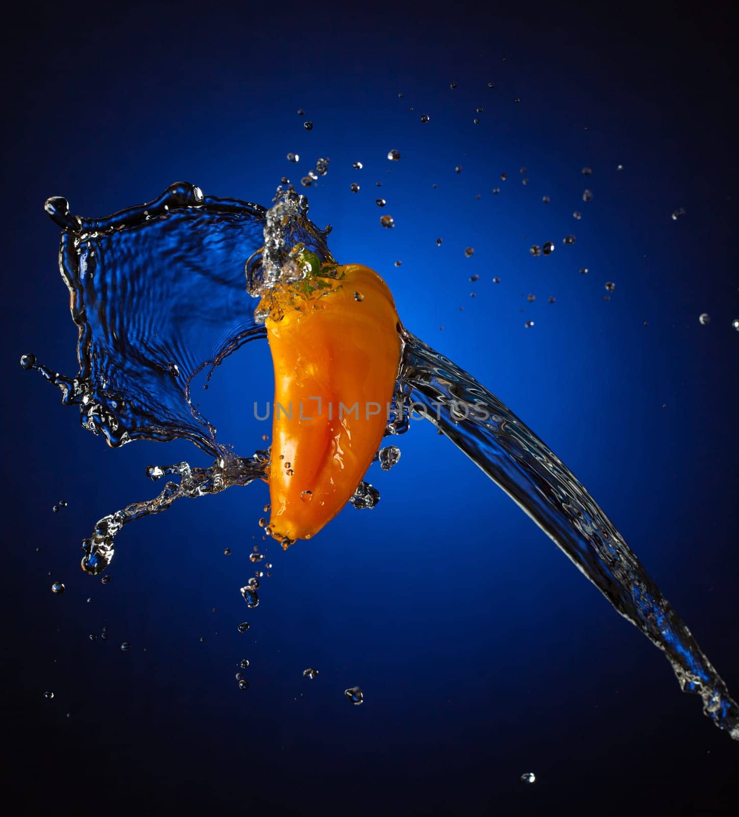 Water Splashes on Orange Mini Bell
