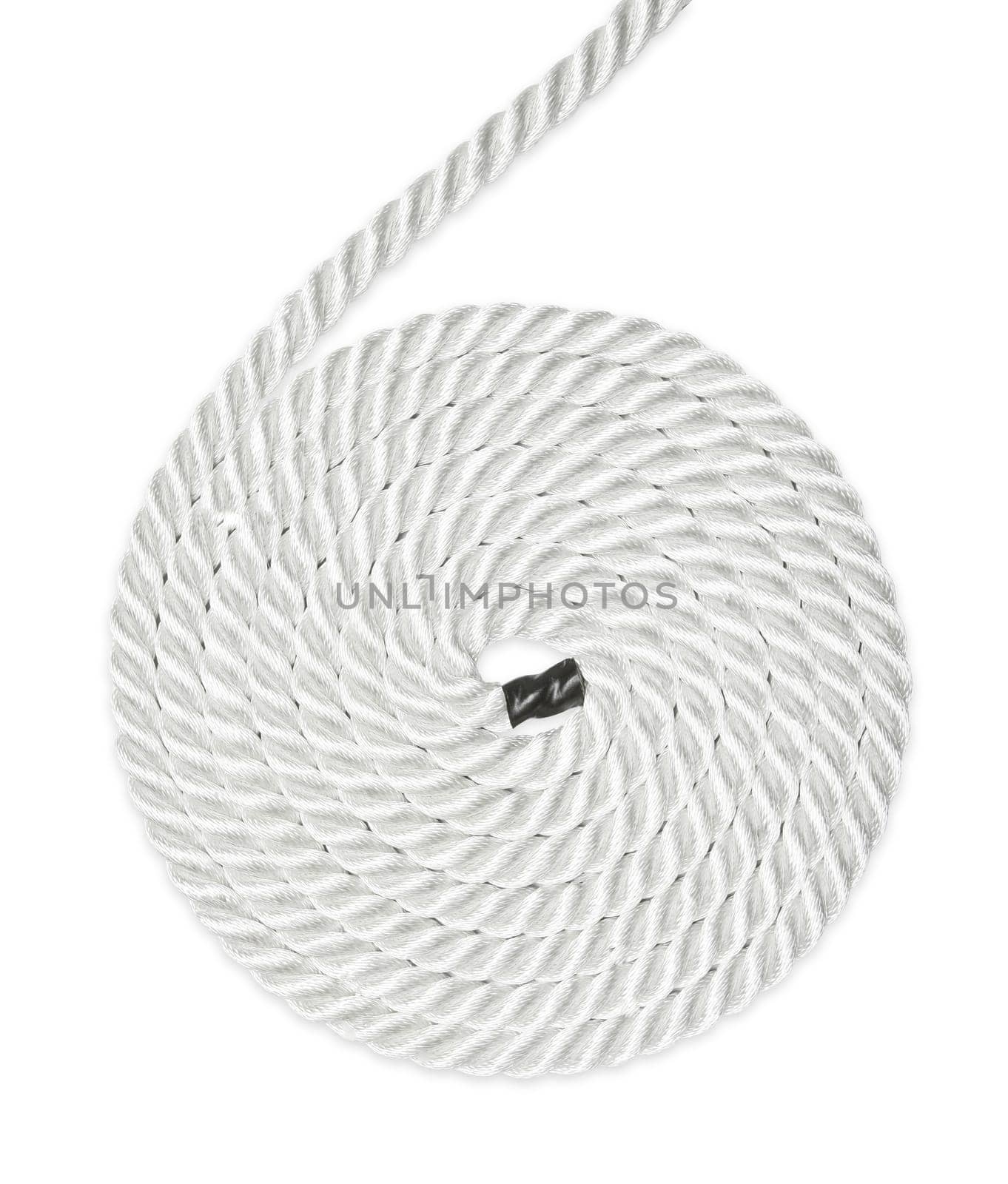 Strong rope isolated on white