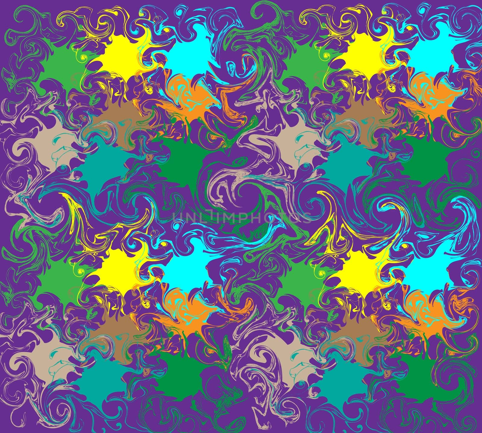 colorful abstraction of vector illustration on the purple