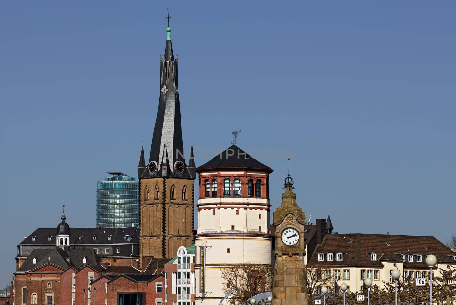 The Old Town of Düsseldorf in Germany