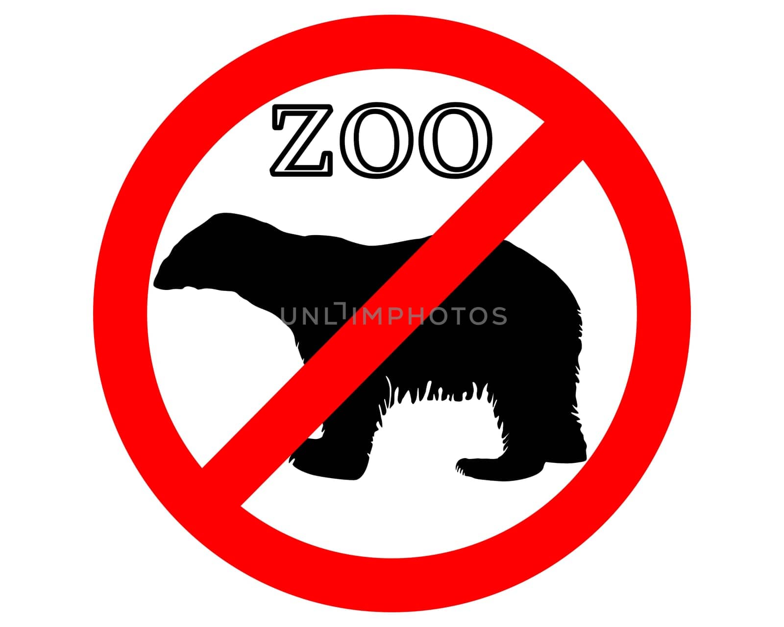 Polar bear banned in the zoo