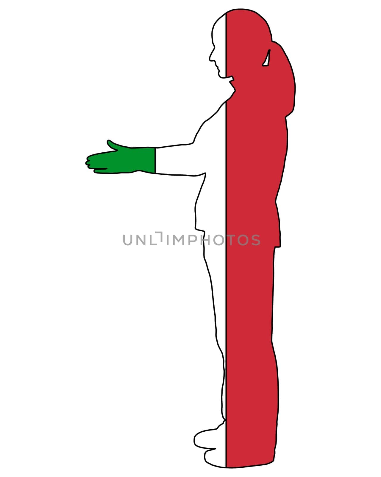 Italian handshake
