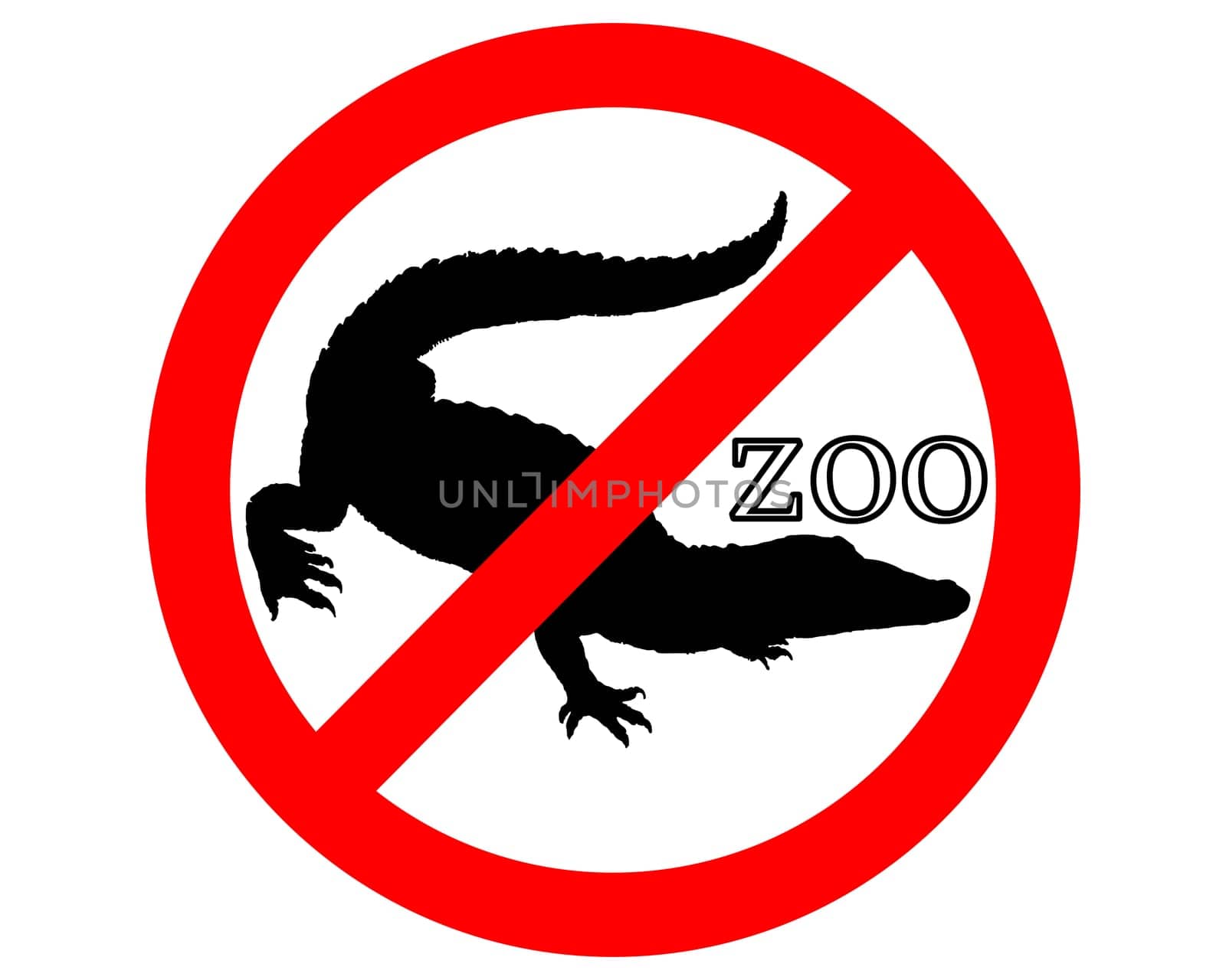 Crocodile banned in the zoo
