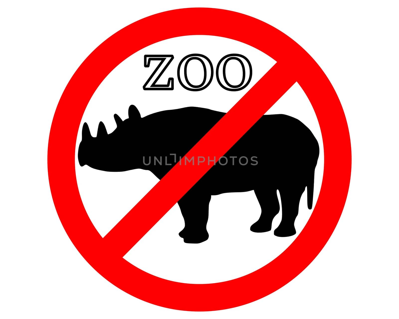 Black rhinoceros banned in zoos