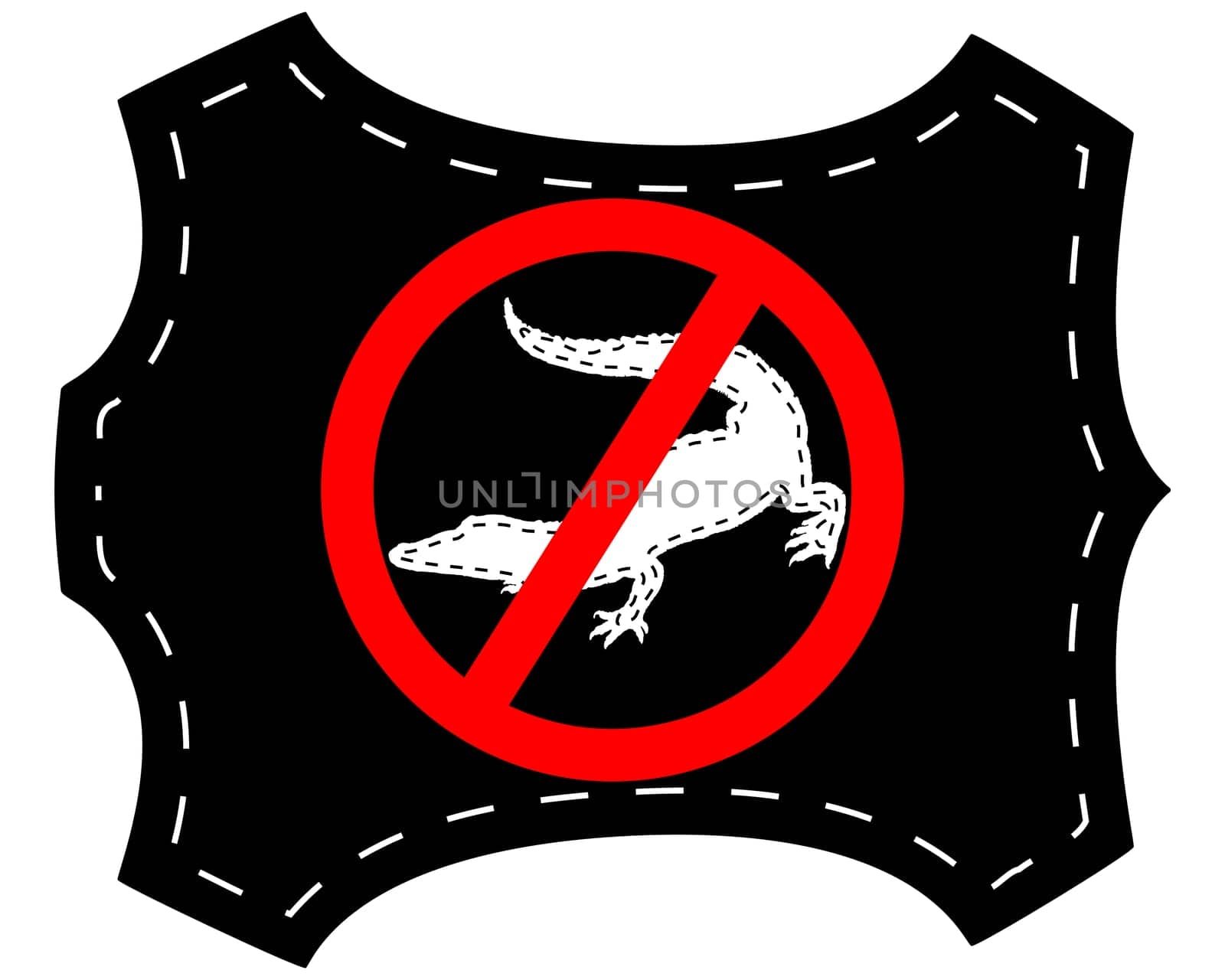 No crocodile leather