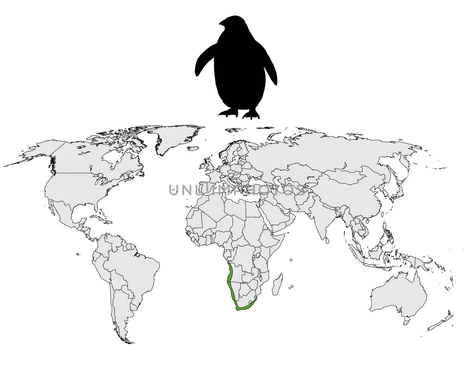 African Penguin Distribution Map