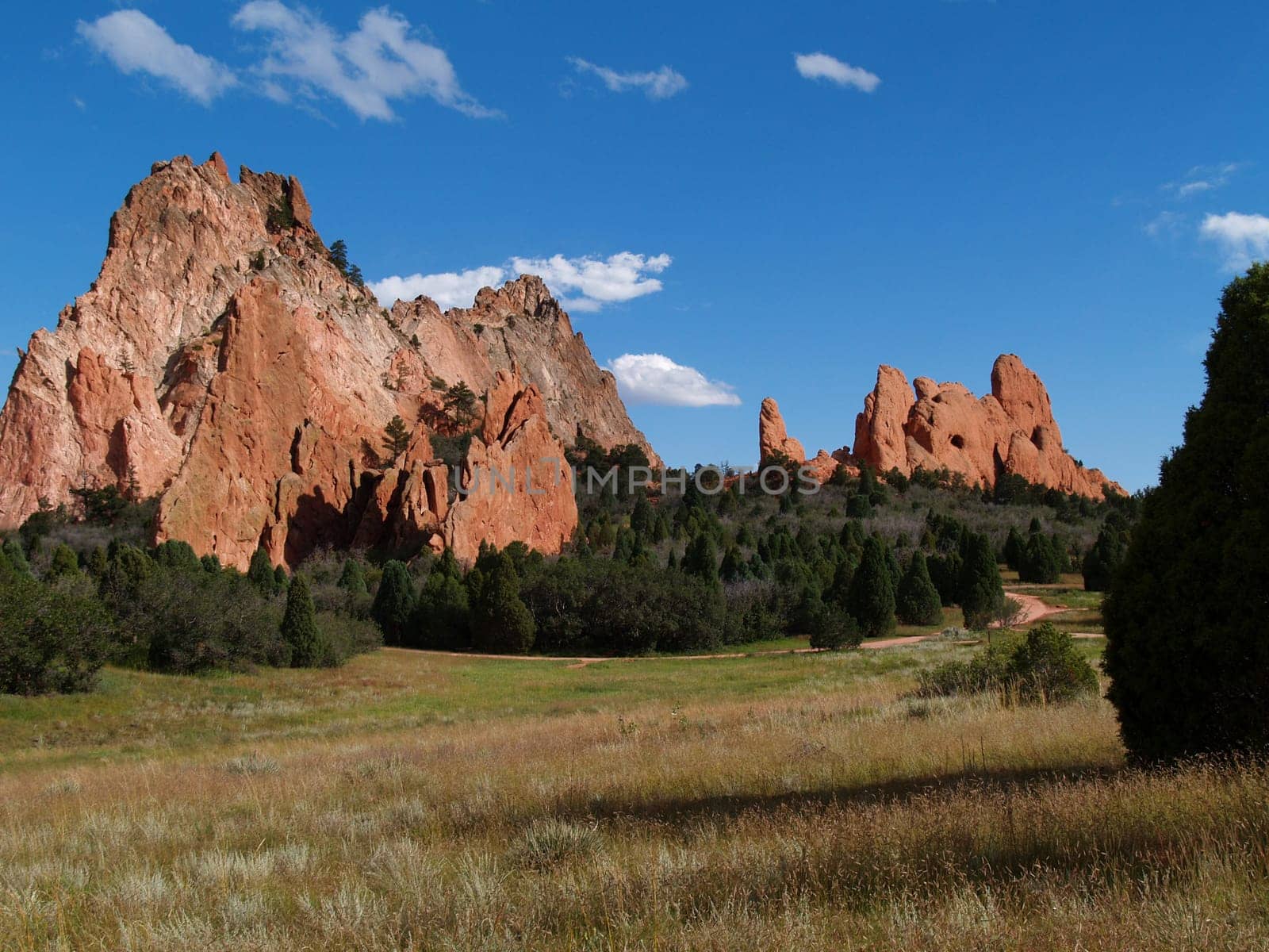 Beautiful red rocks at “Garden of the Gods” in Colorado Springs, Colorado