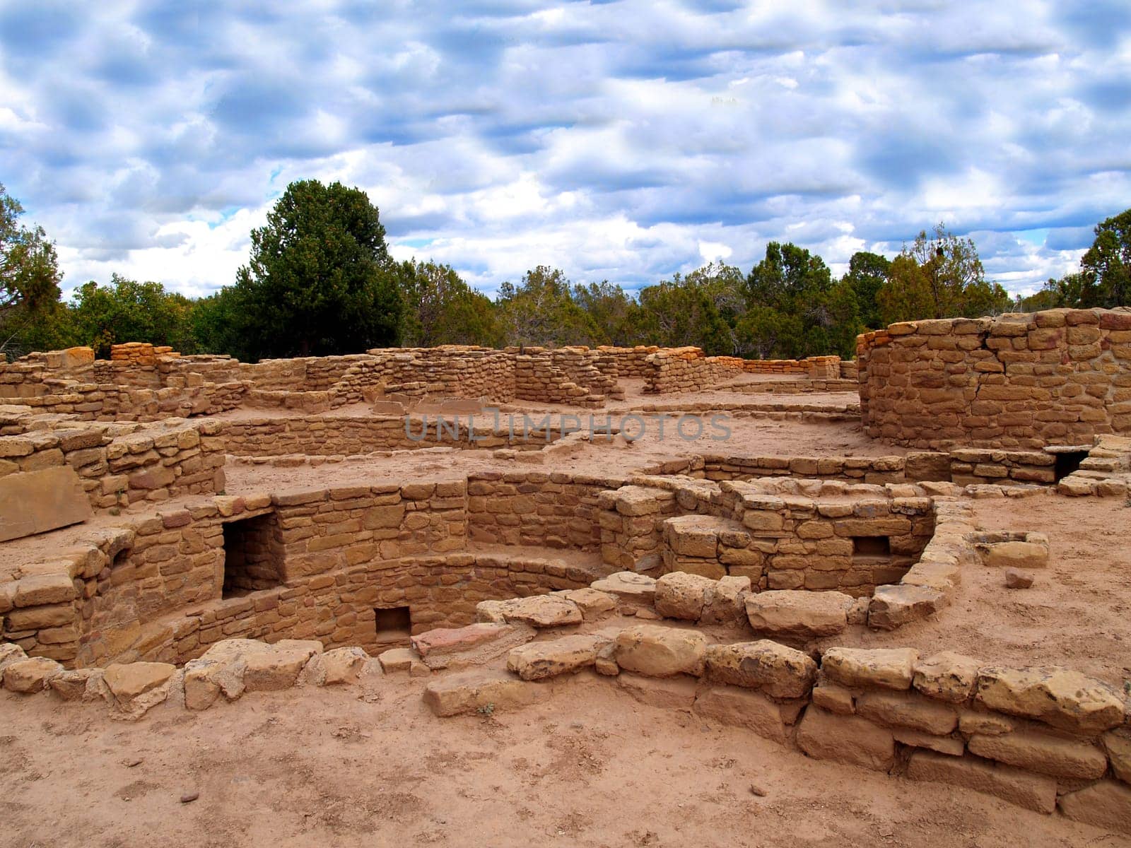 Ruins of Far View House in Mesa Verde National Park, Colorado.