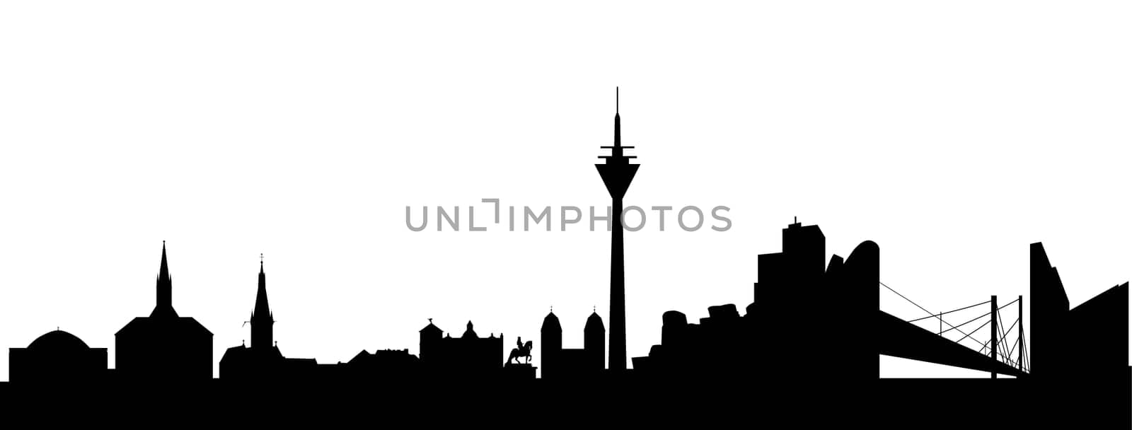 Dusseldorf Silhouette Abstract