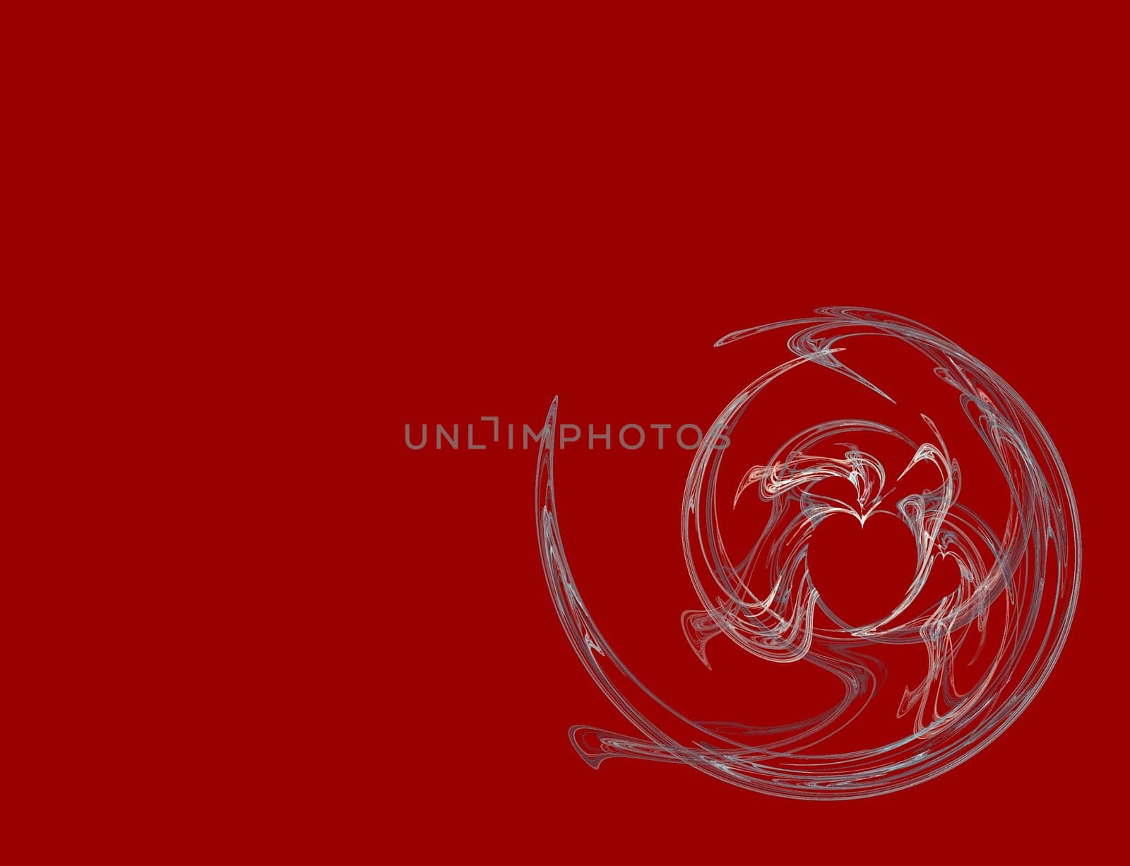 Gray heart design on a red background can be used for powerpoint and overhead presentations.