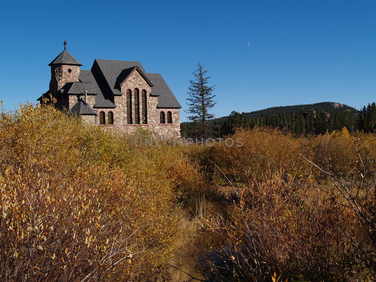 Old Historic church in the Colorado  Rocky Mountains.