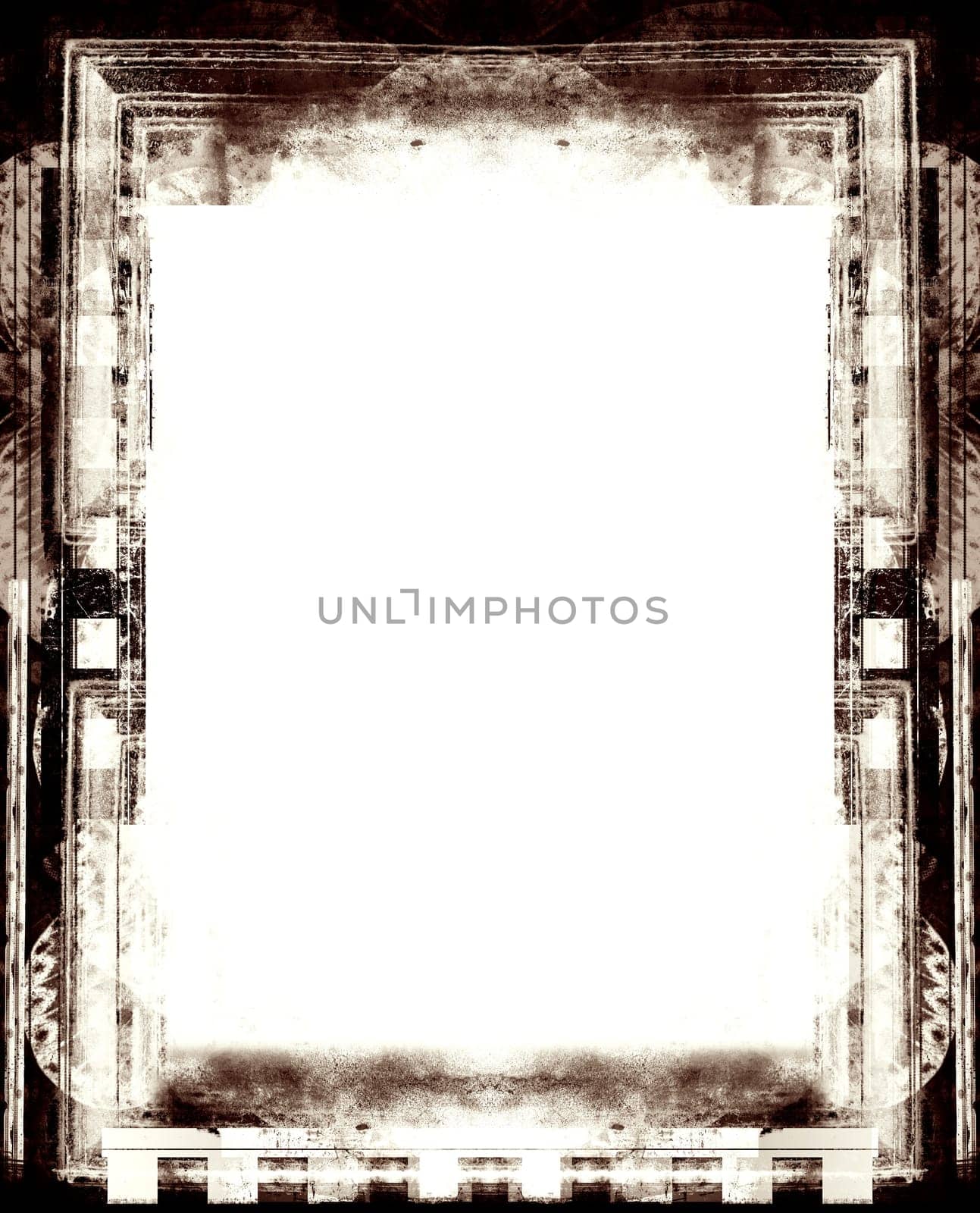 Grunge border and background